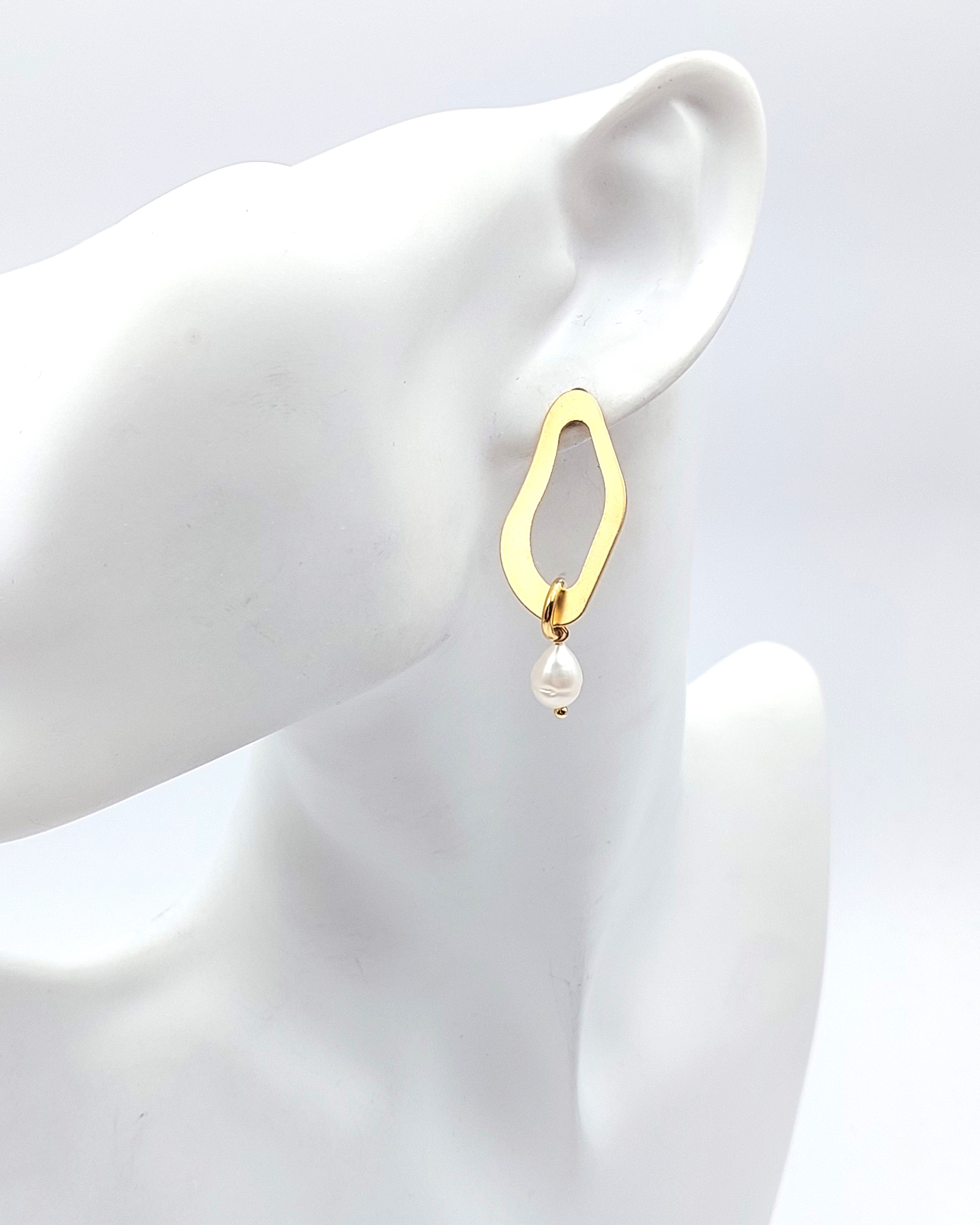 עגילי כנרת פנינים אמיתיות