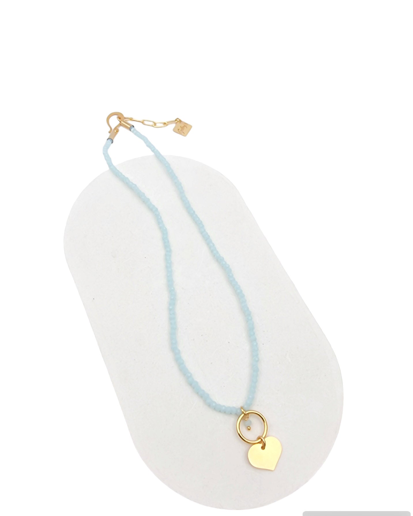 שרשרת קריסטלים לב