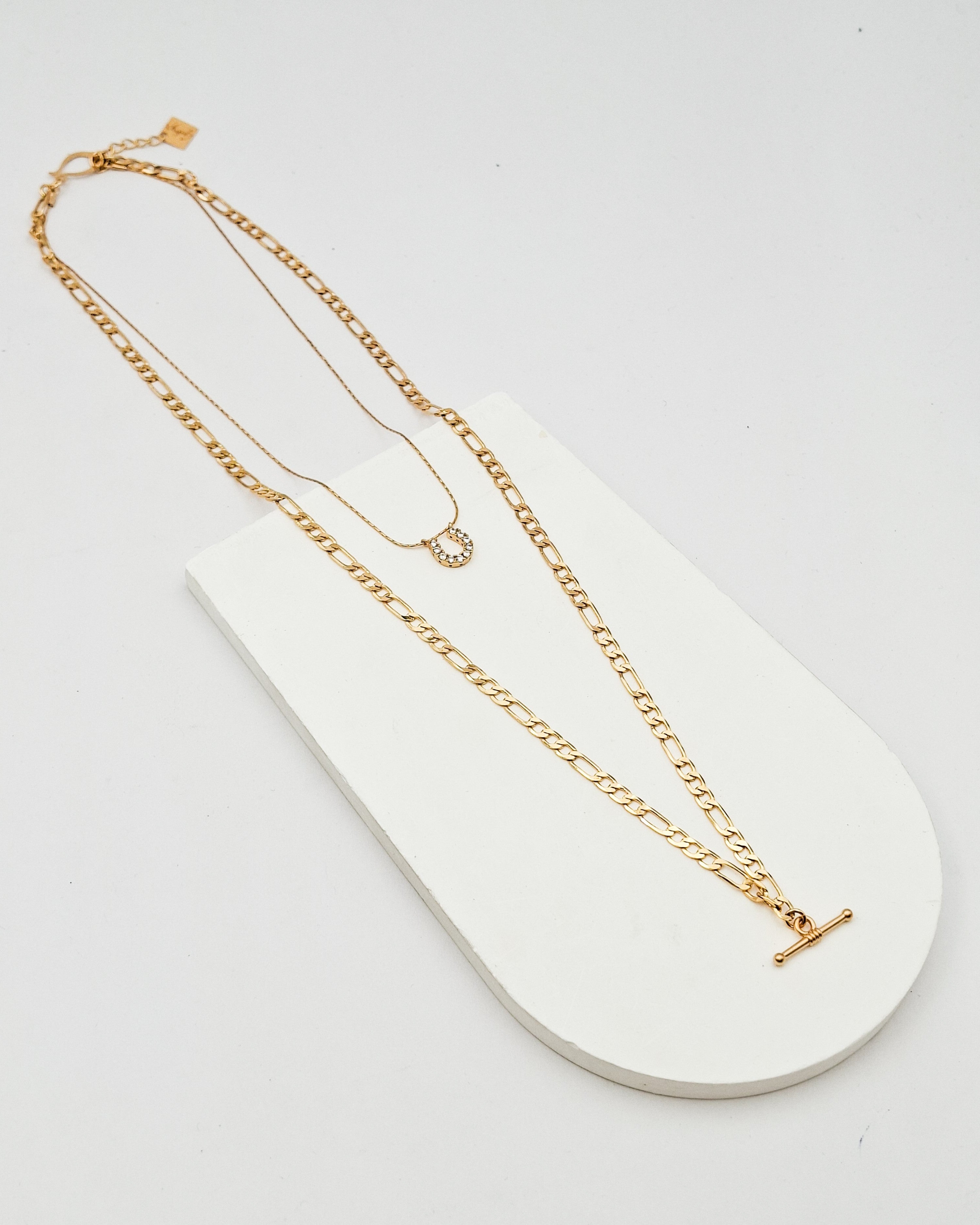 שרשרת גורמט כפולה פרסה