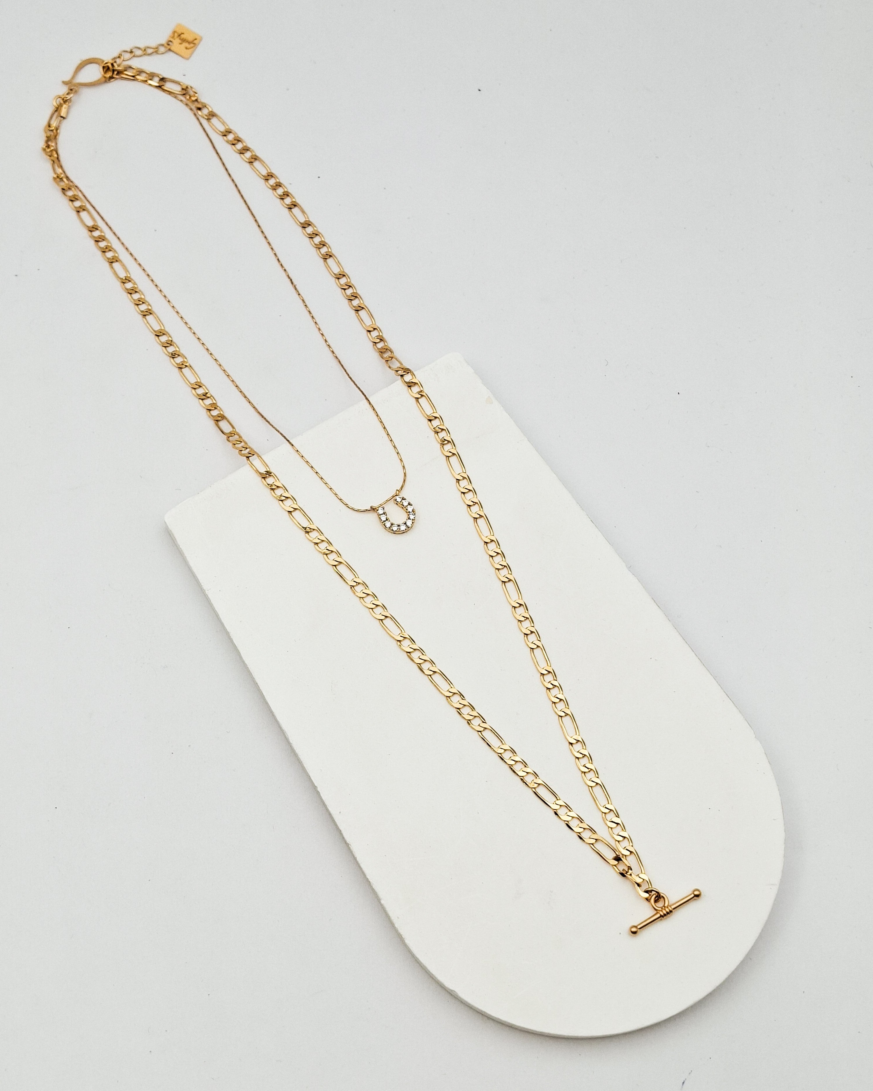 שרשרת גורמט כפולה פרסה