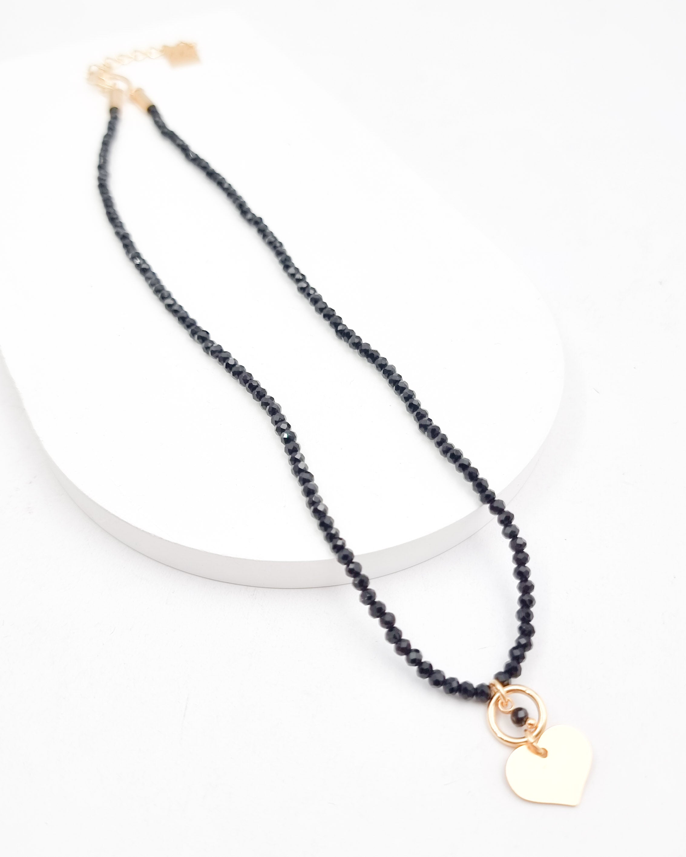 שרשרת קריסטלים לב