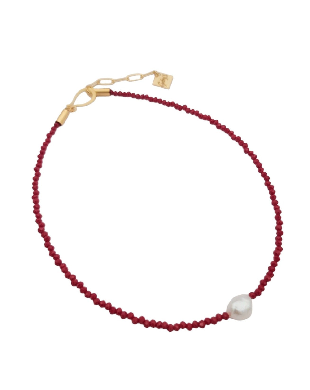 שרשרת קריסטלים אדומים ריצ'י