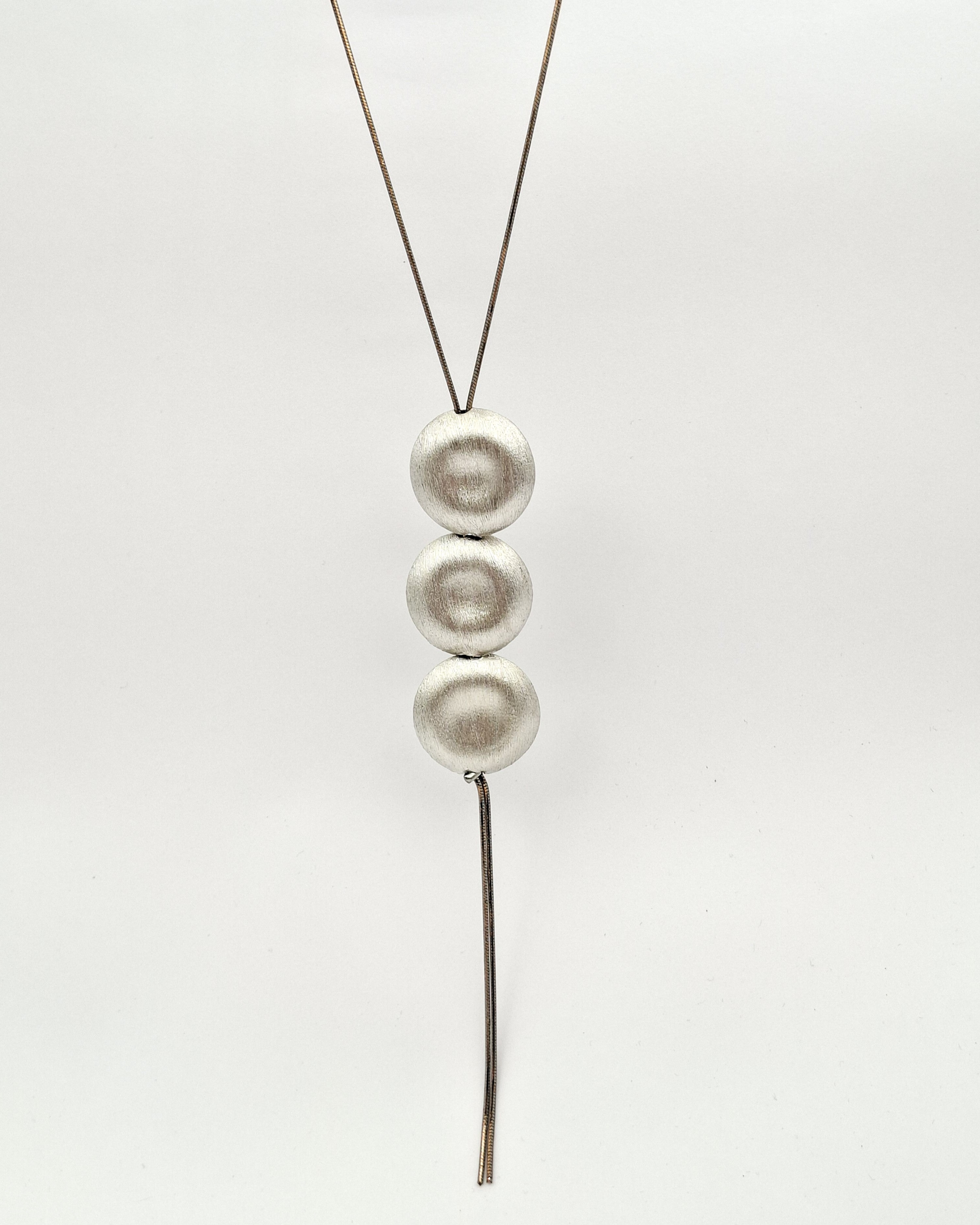 שרשרת עניבה כריות כסף