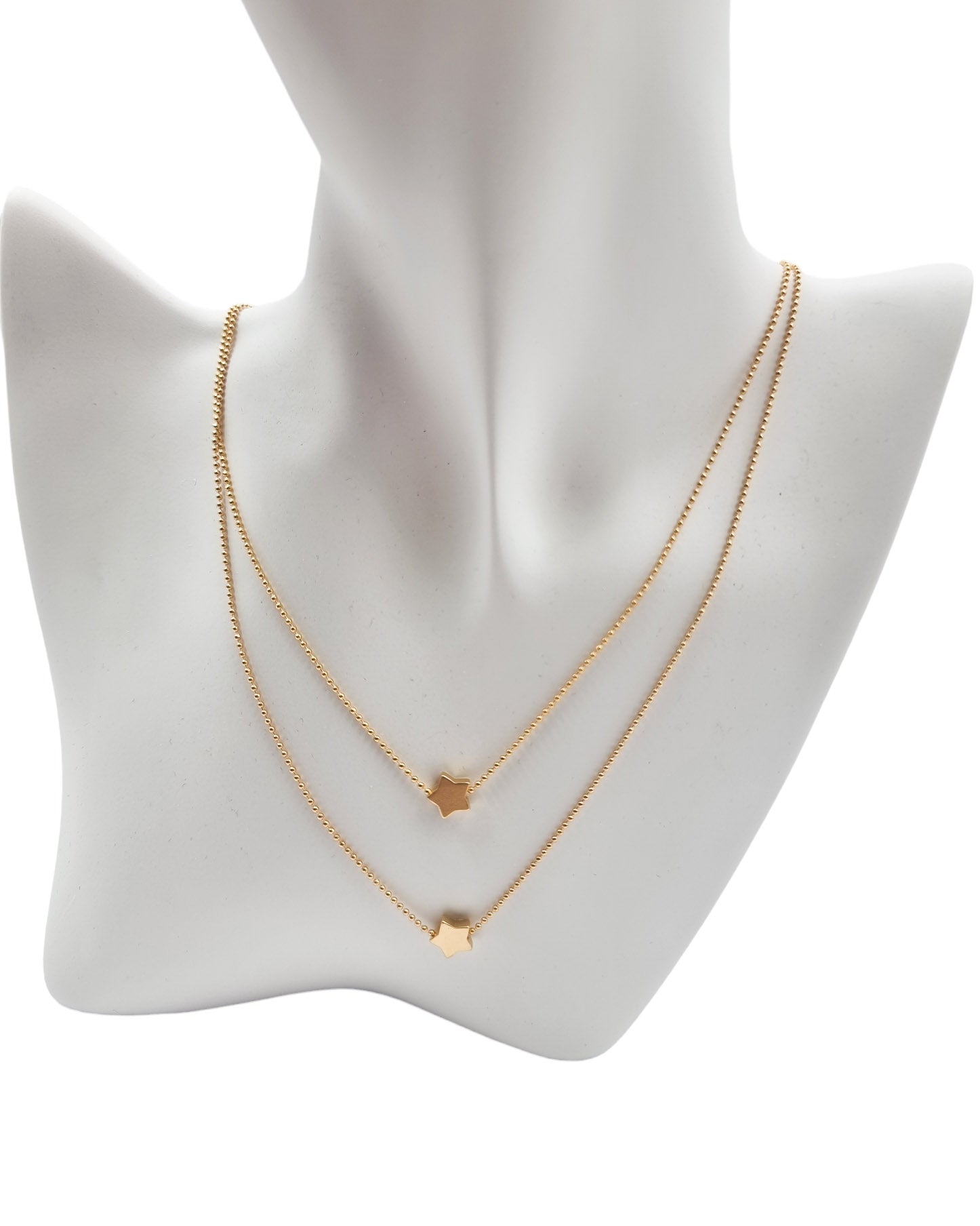 שרשרת דאבל כוכבים זהב