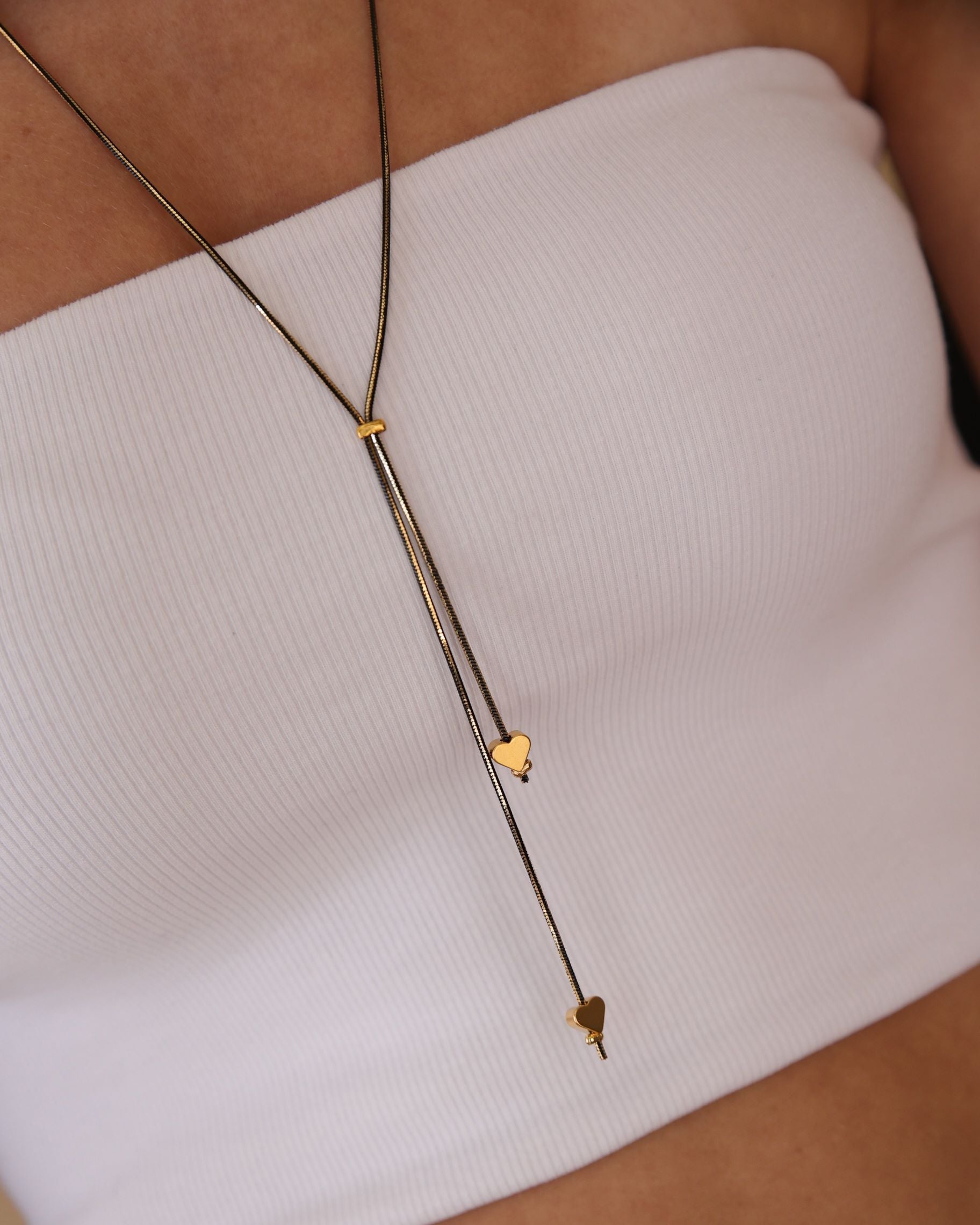 שרשרת עניבה לבבית