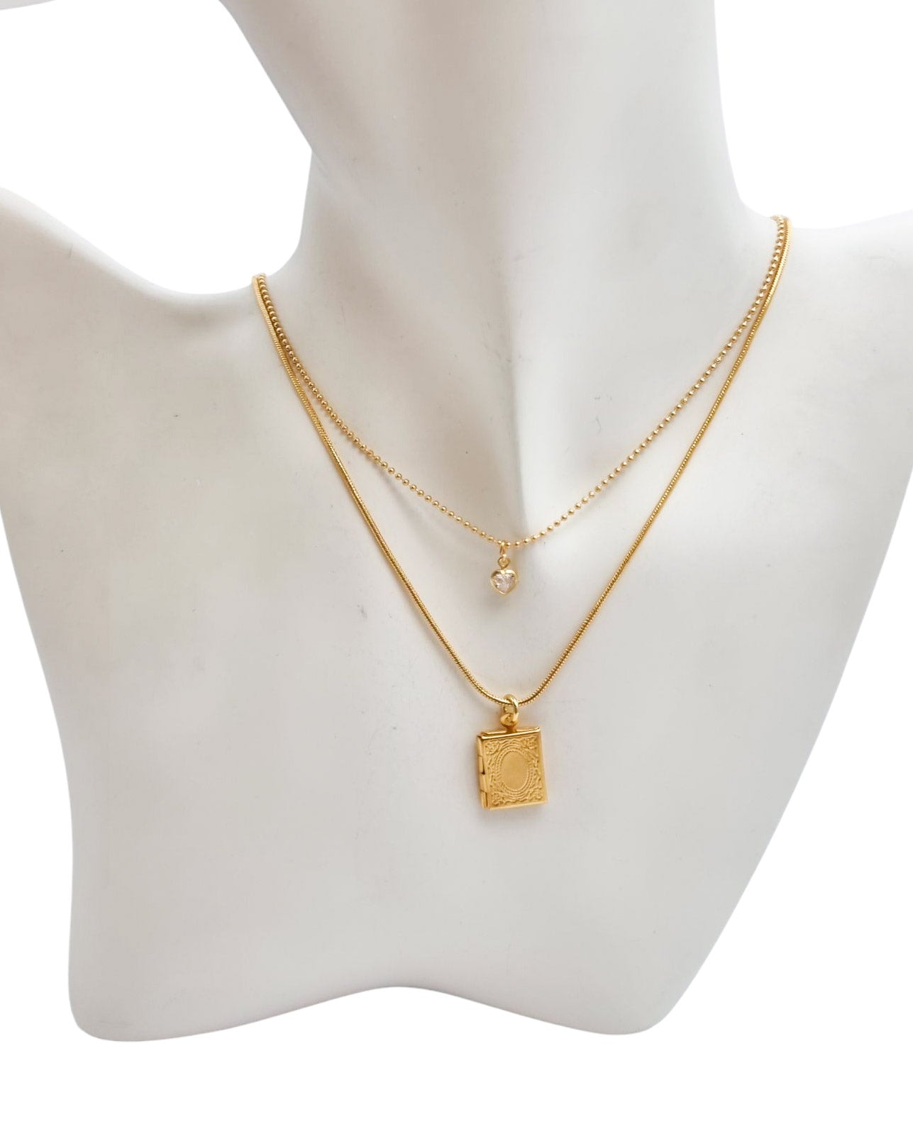 שרשרת שכבות מלבן נפתח זירקון