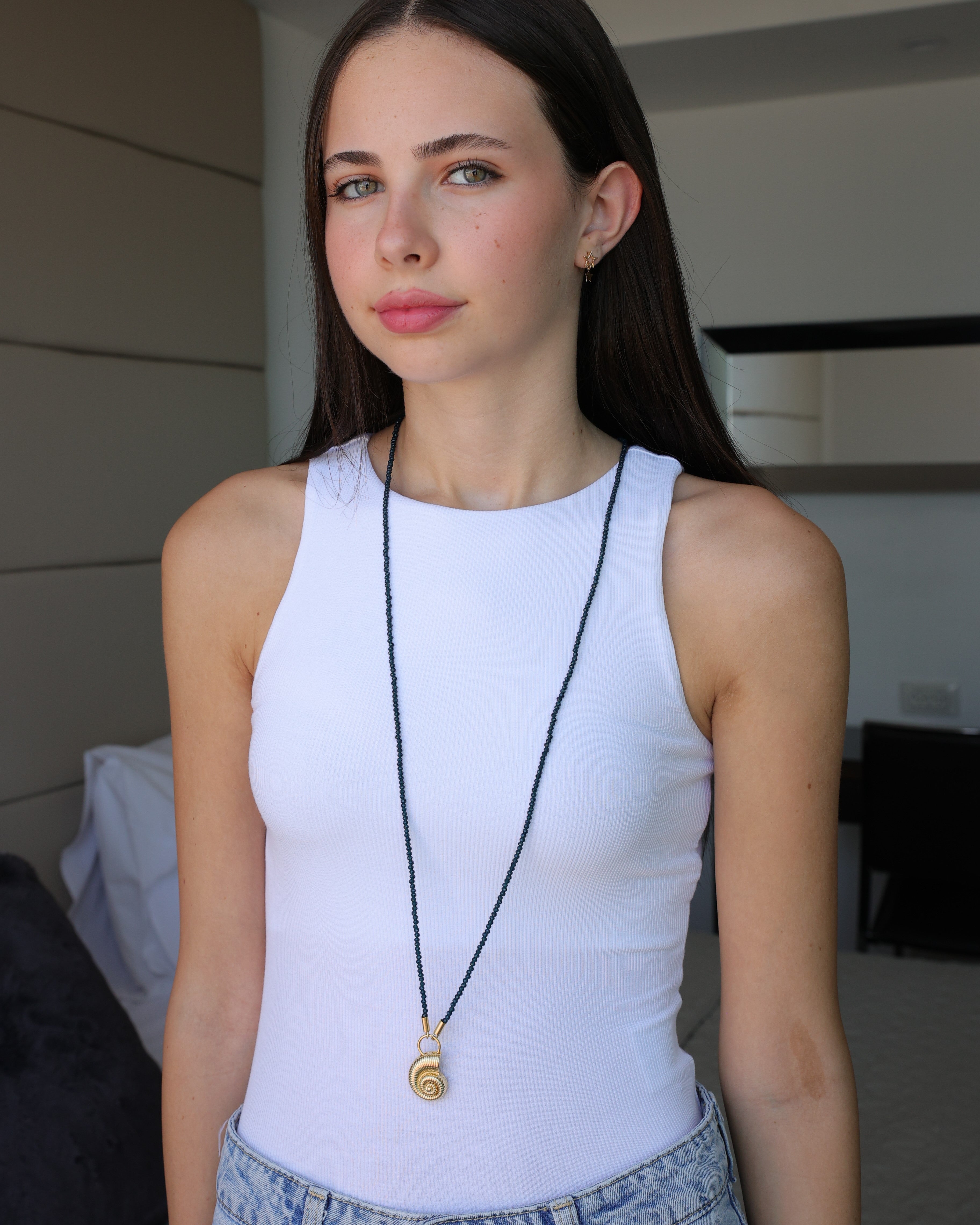 שרשרת קריסטלים ארוכה אריאל