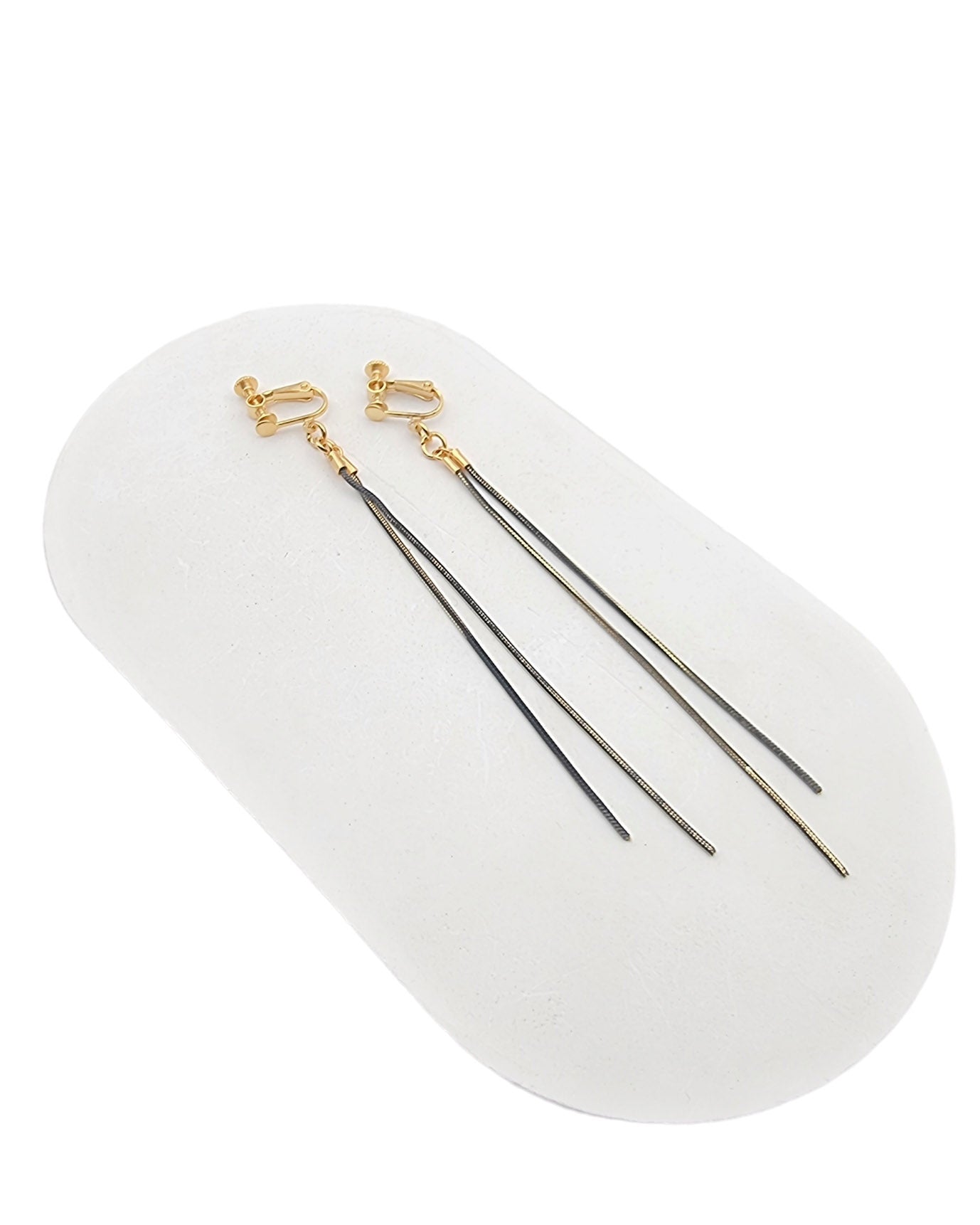 עגילי  קליפס סנייק