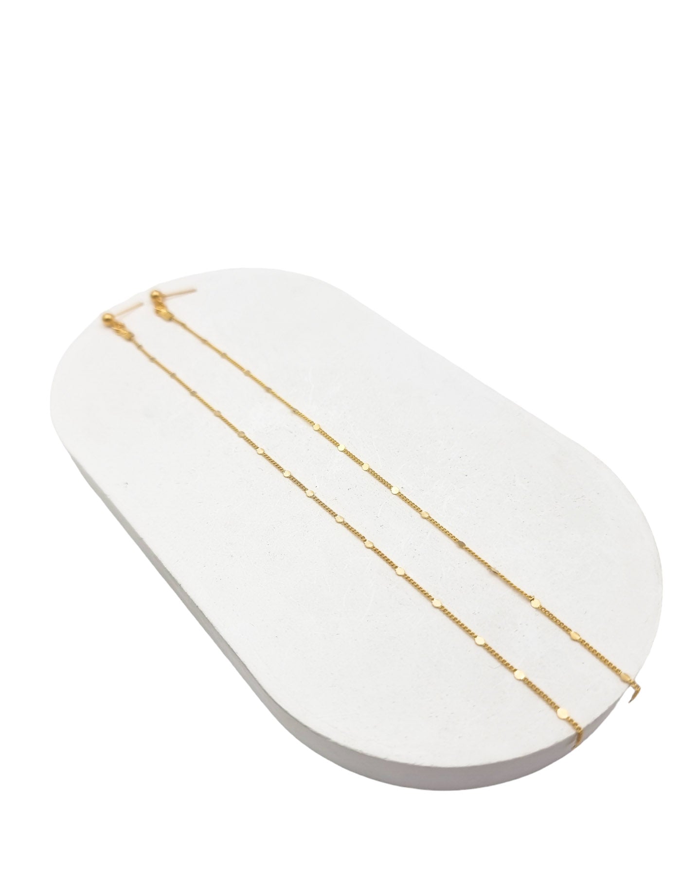 עגילי קוני מטבעות מיני ארוך