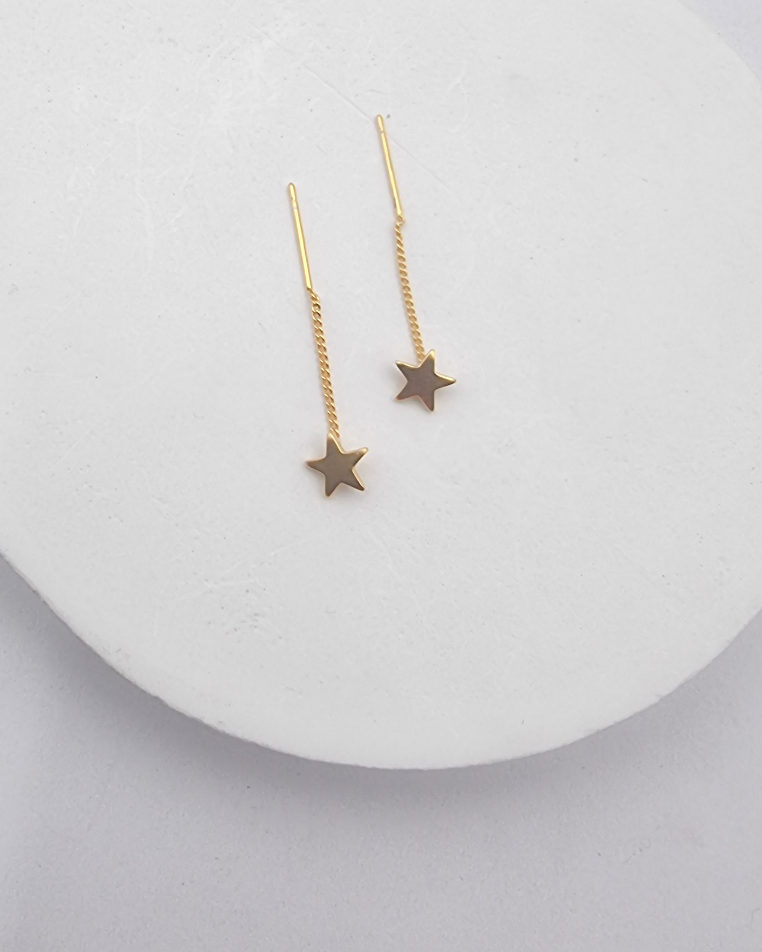 עגילי שרוך כוכבים