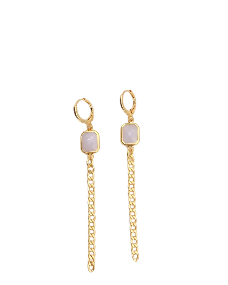 עגילי גורמט מלבן