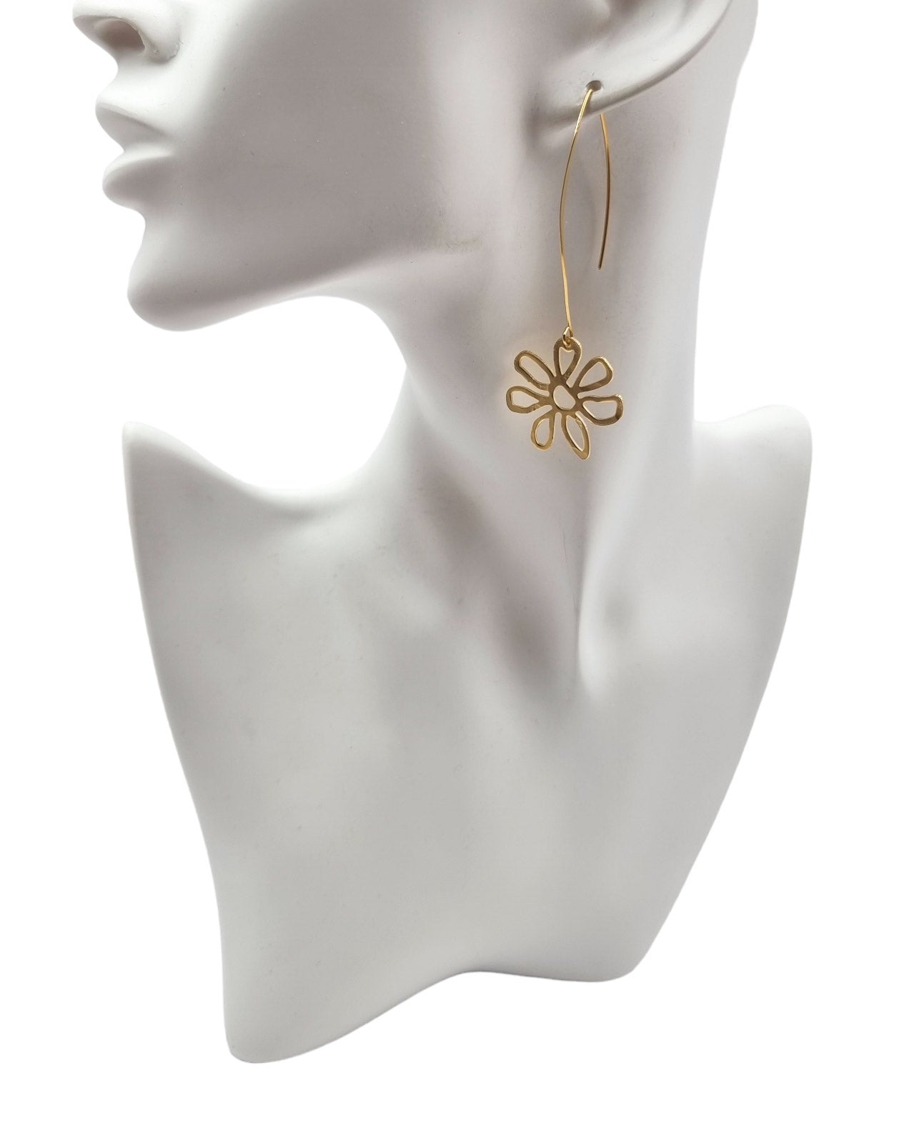 עגיל פרח תלוי