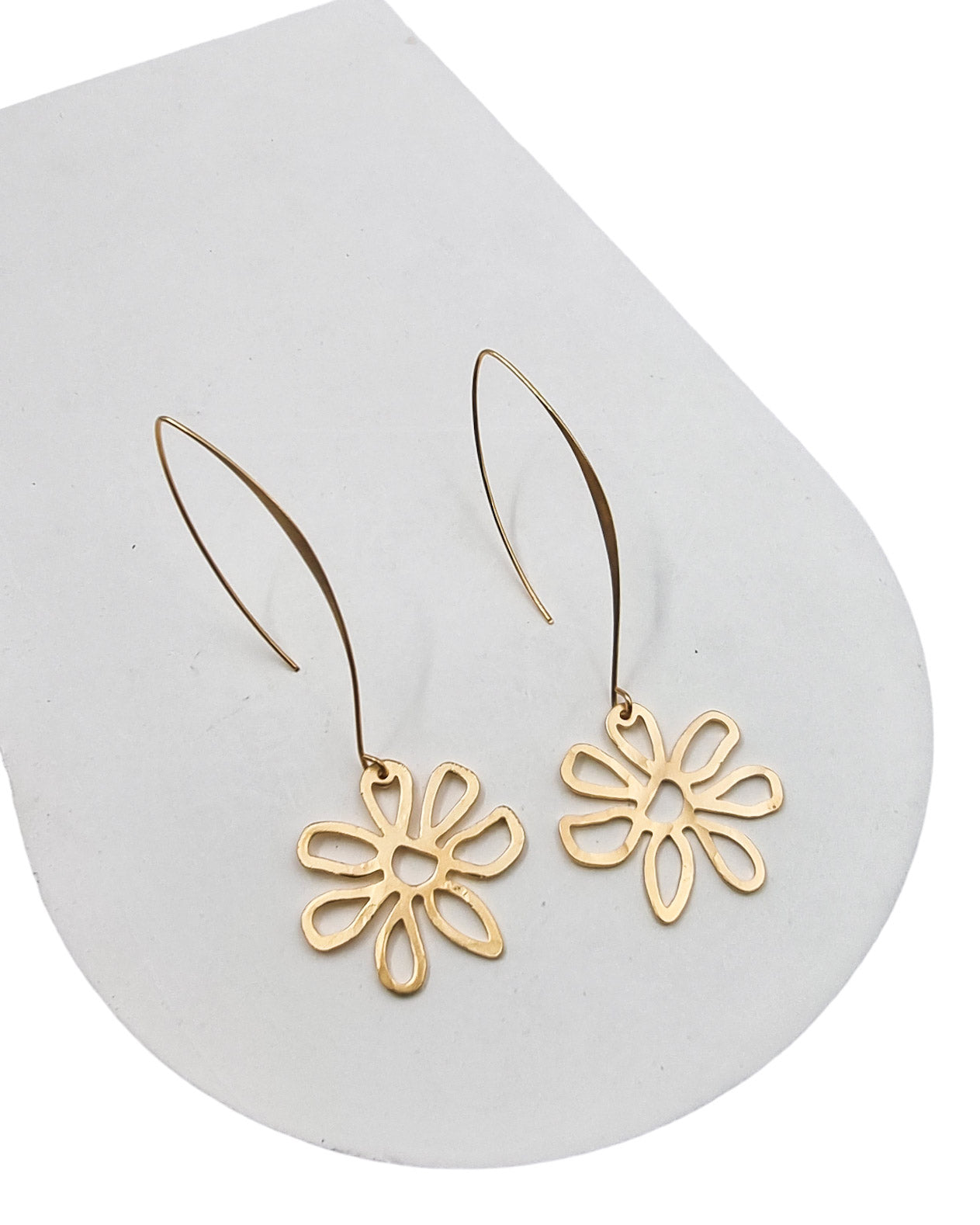 עגיל פרח תלוי