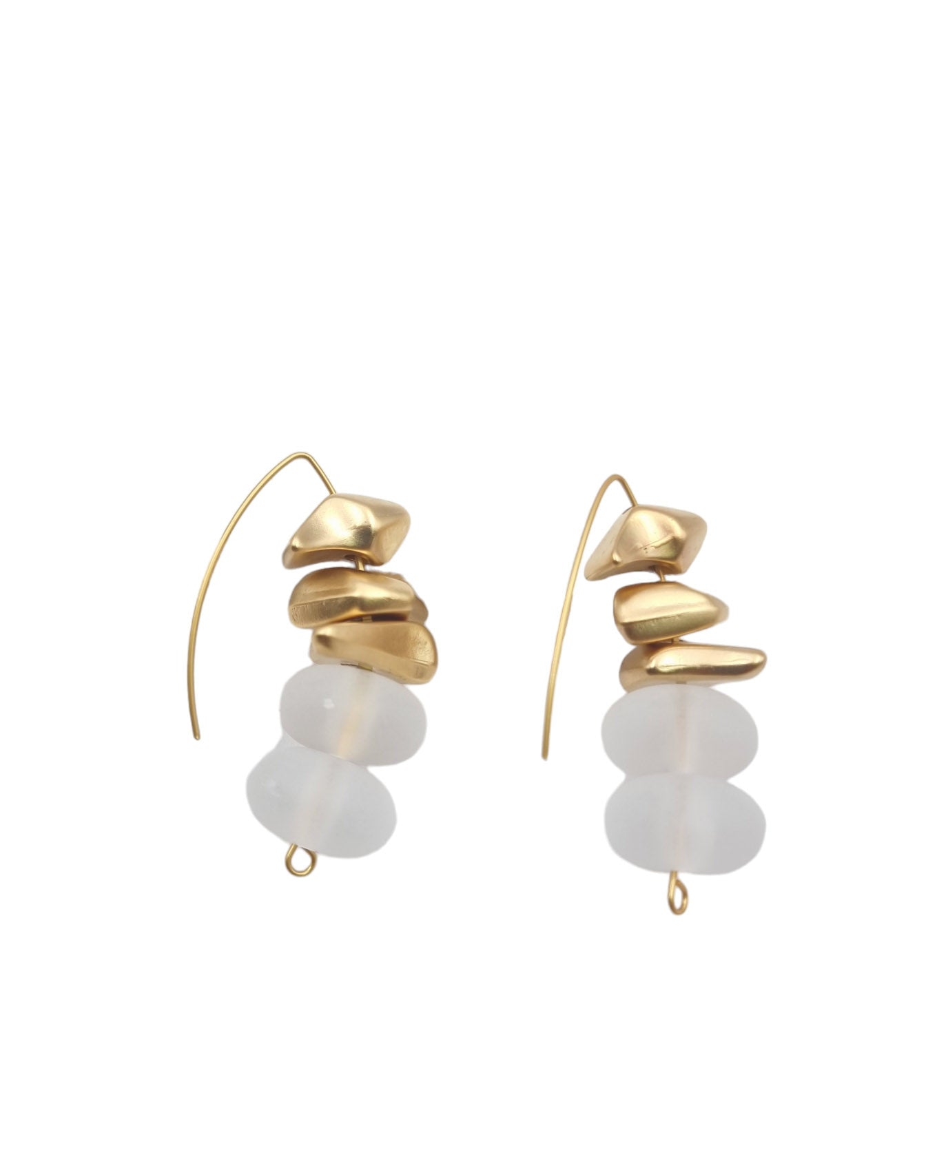 עגילי חלבי פלחים זהב