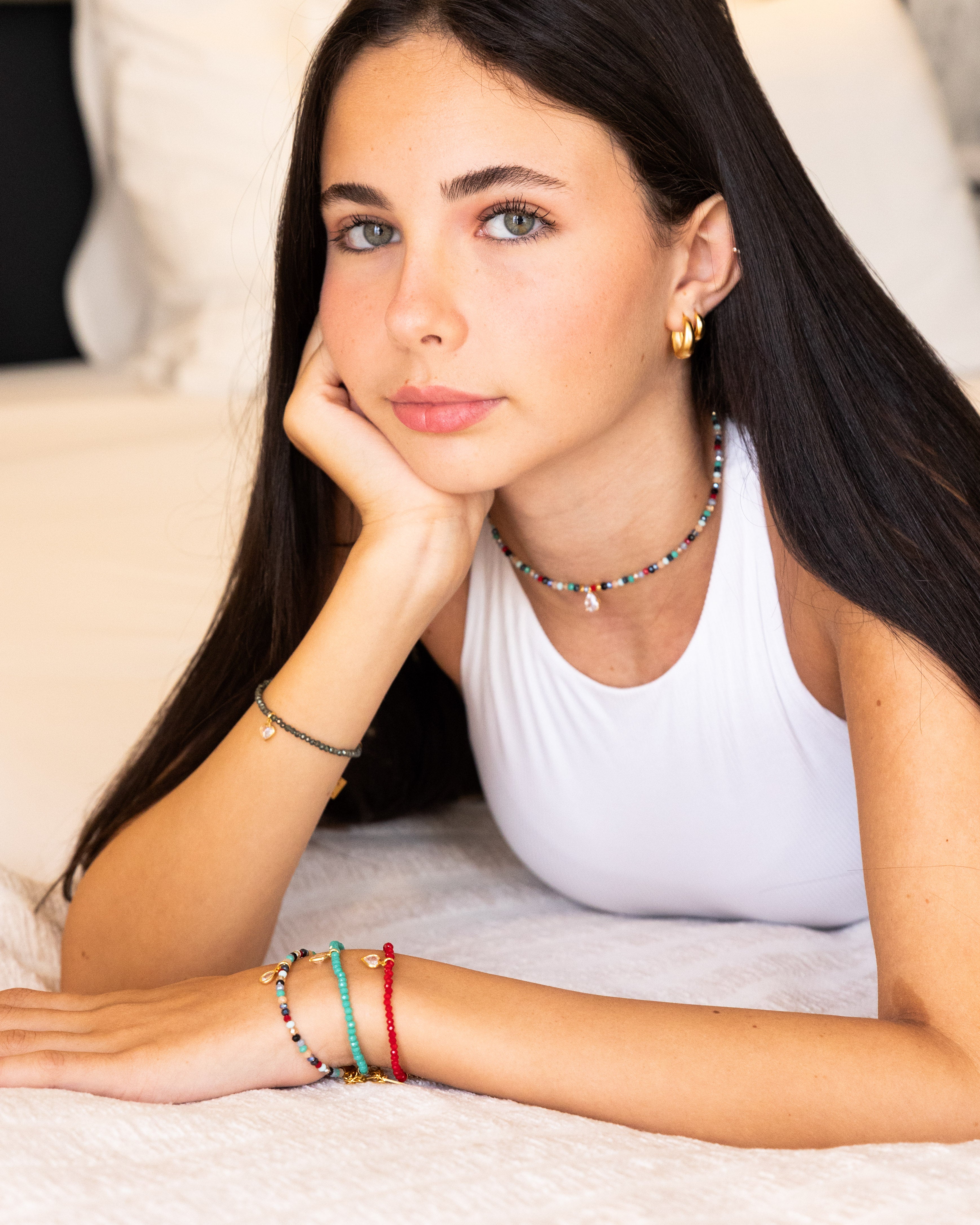 עגילי חישוק  חובקים כסף