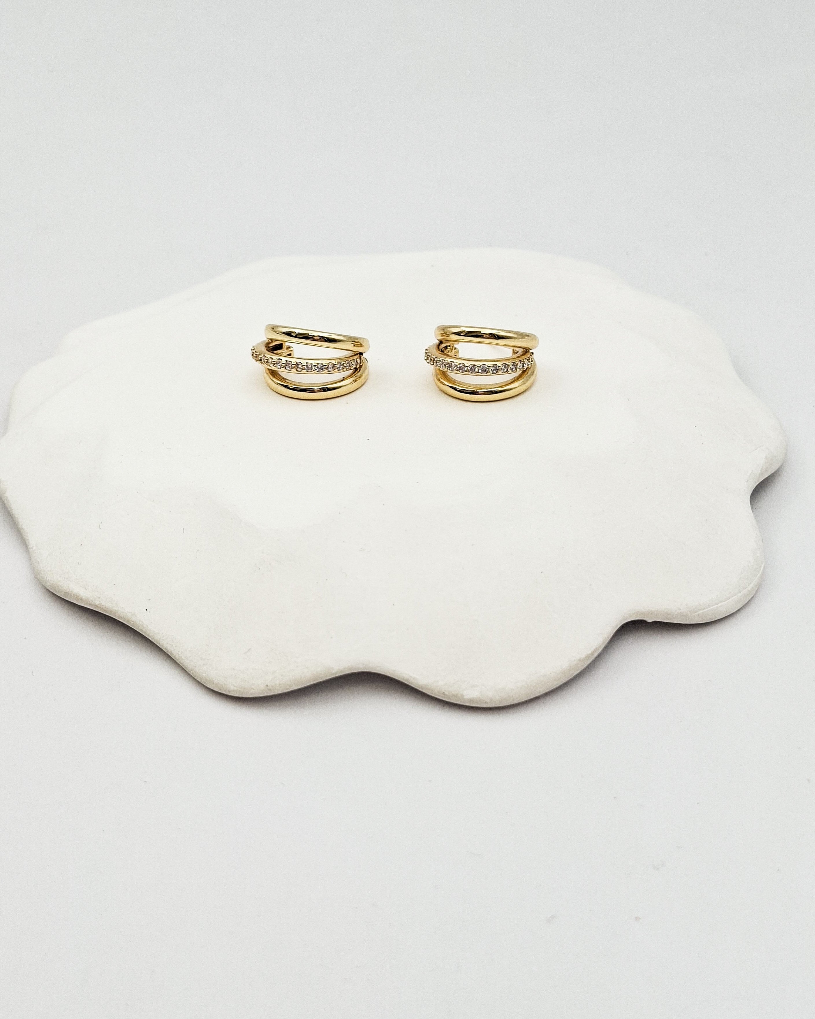 עגילי חישוק טריולה