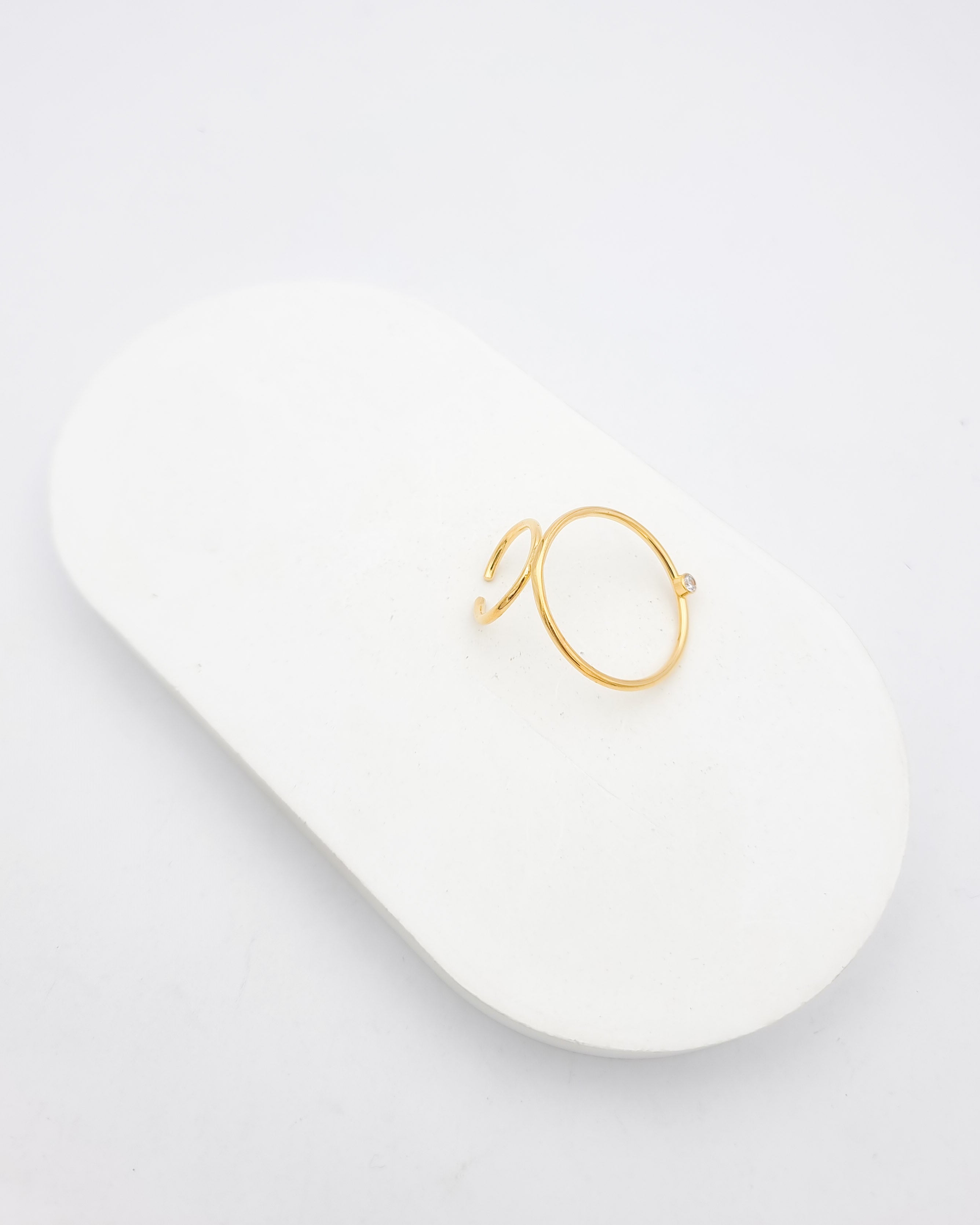 טבעת לופ זירקון מיגל עבודת יד