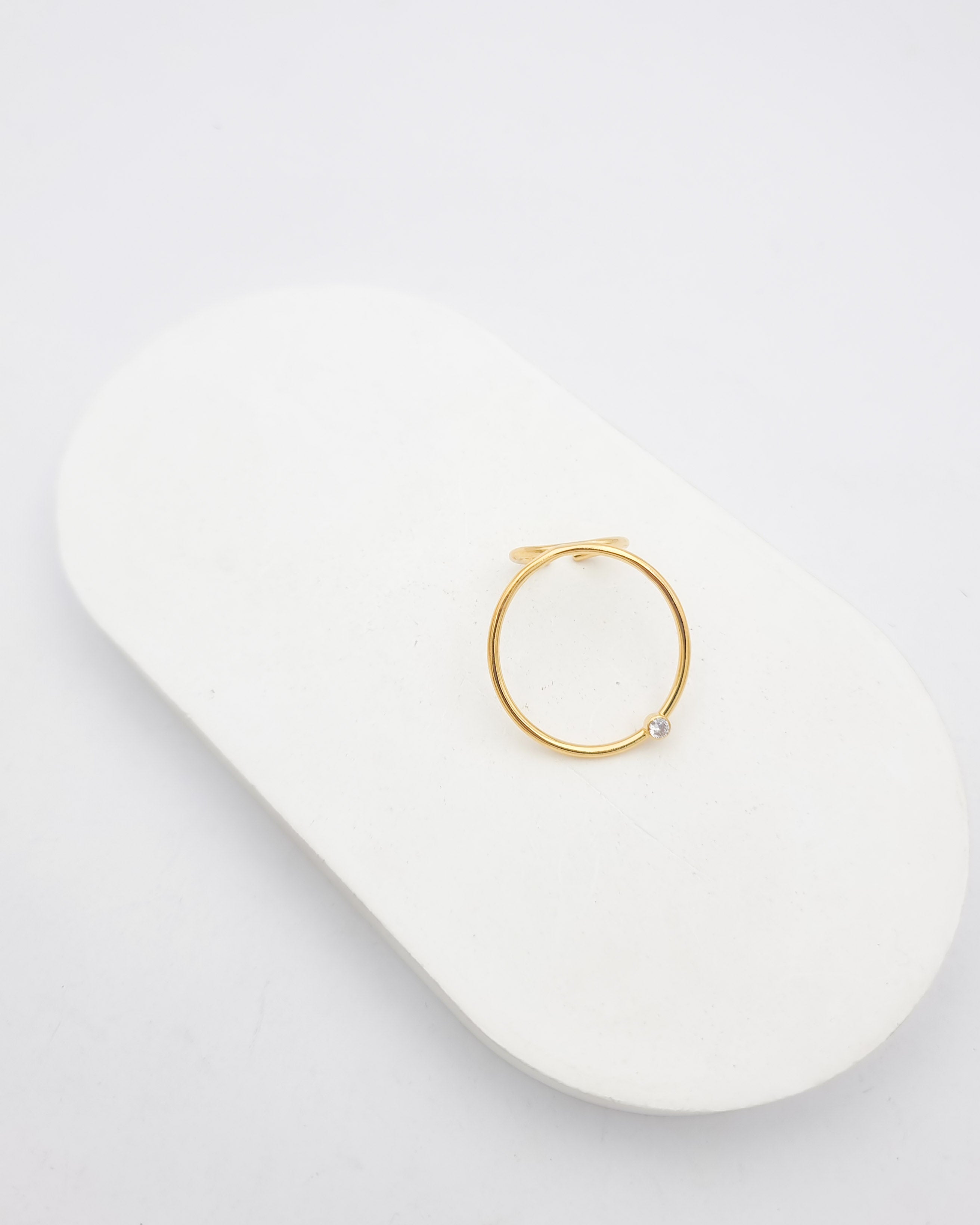 טבעת לופ זירקון מיגל עבודת יד