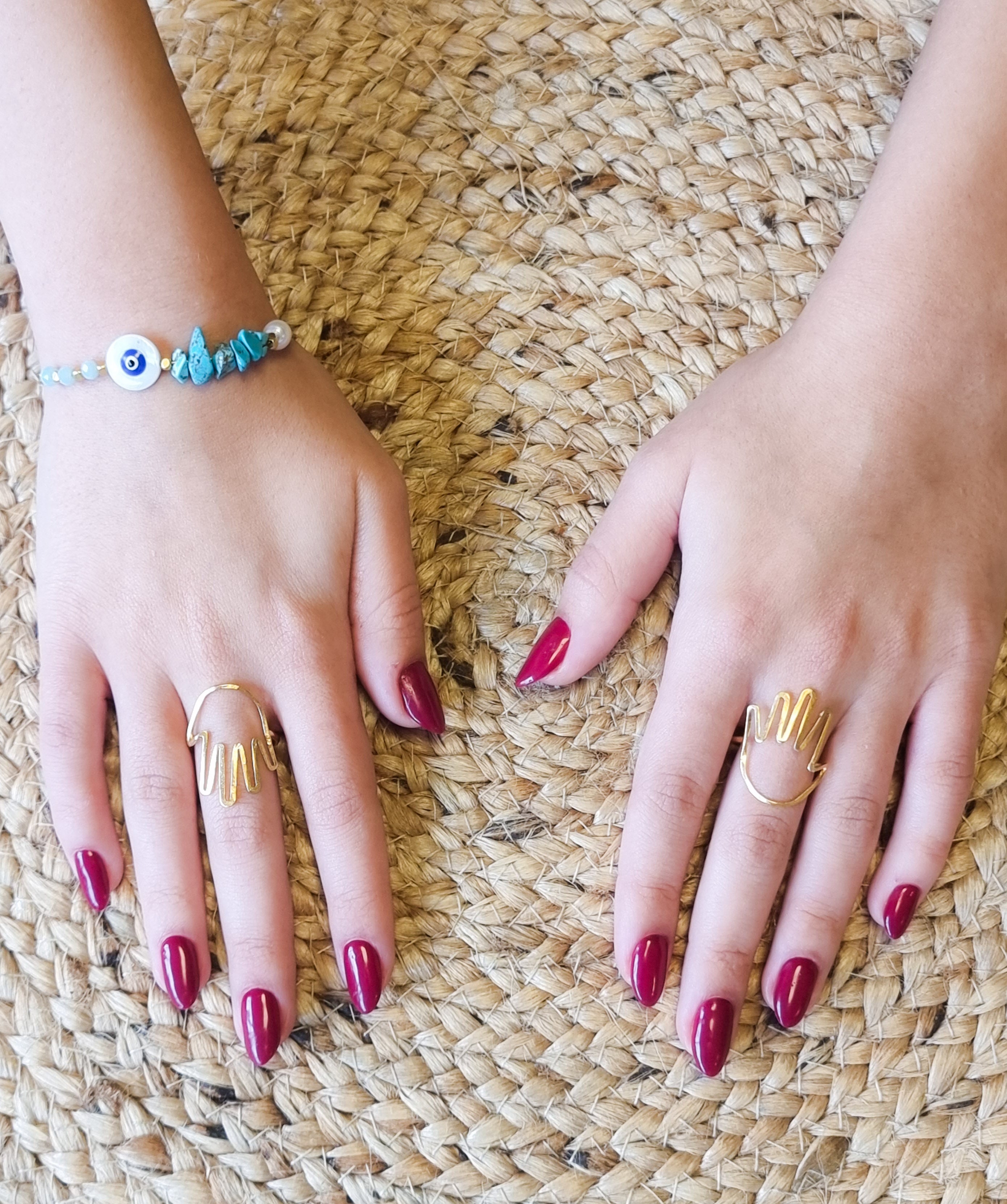 טבעת חמסה אביב עבודת יד