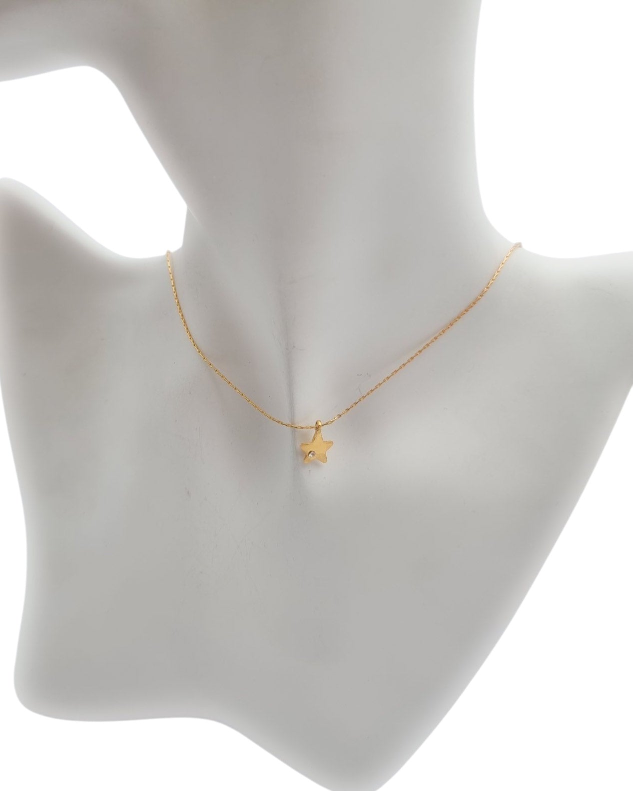 שרשרת כוכב מיני משובץ זירקון