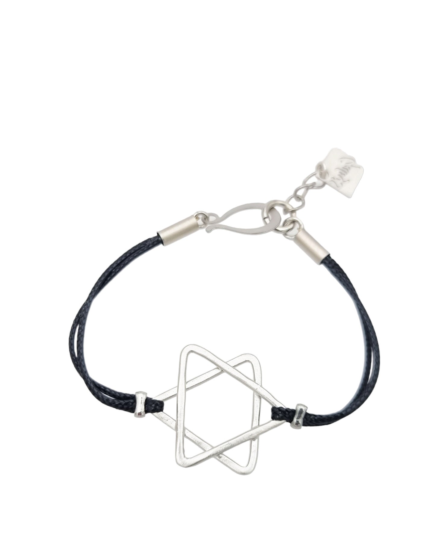 צמיד מגן דוד כותנה עבודת יד