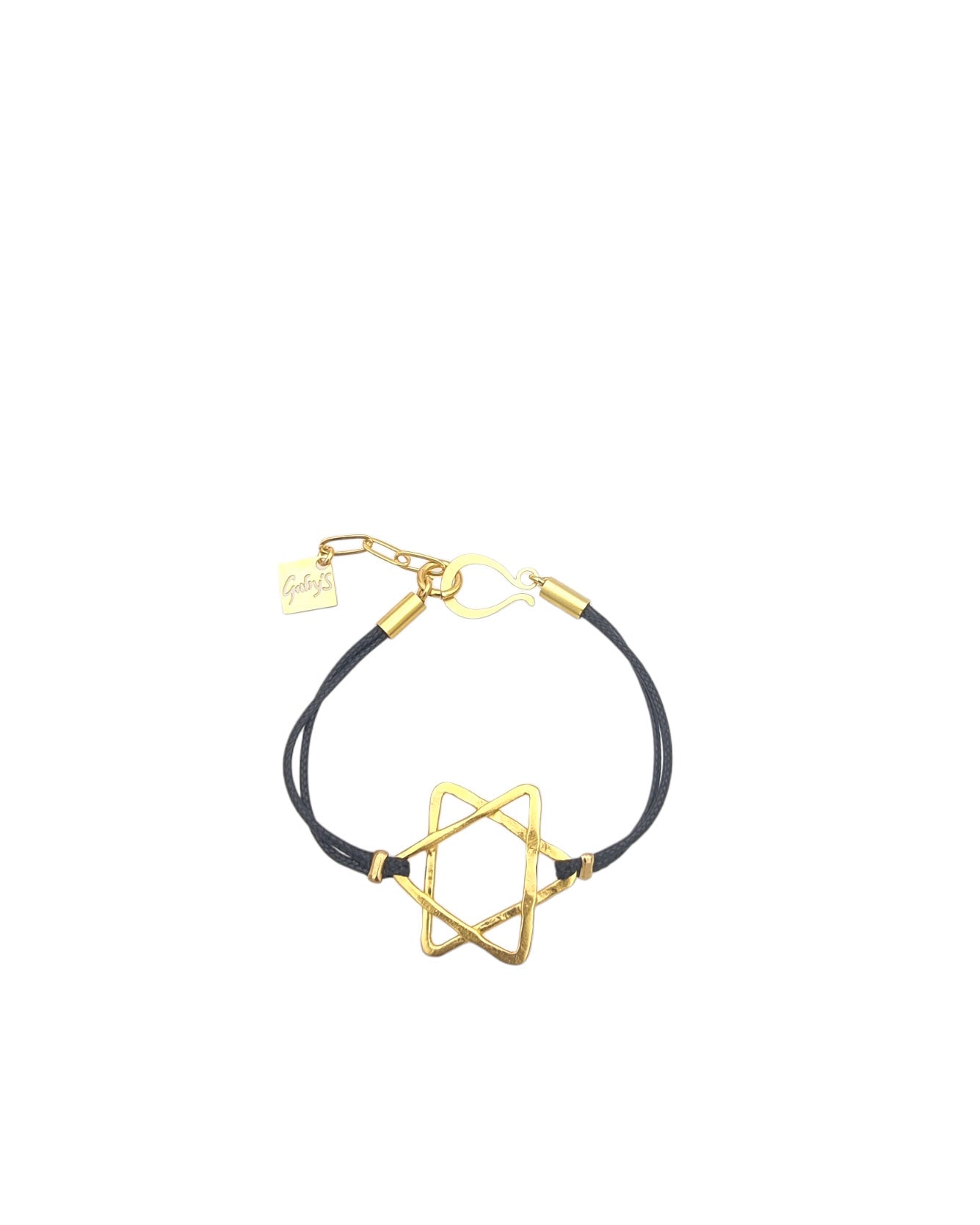 צמיד מגן דוד כותנה עבודת יד