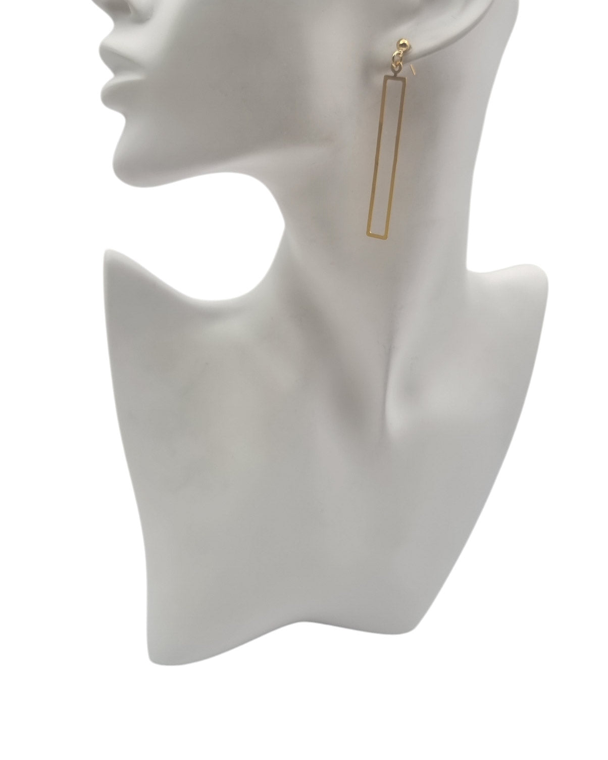 עגילי מלבן חלול