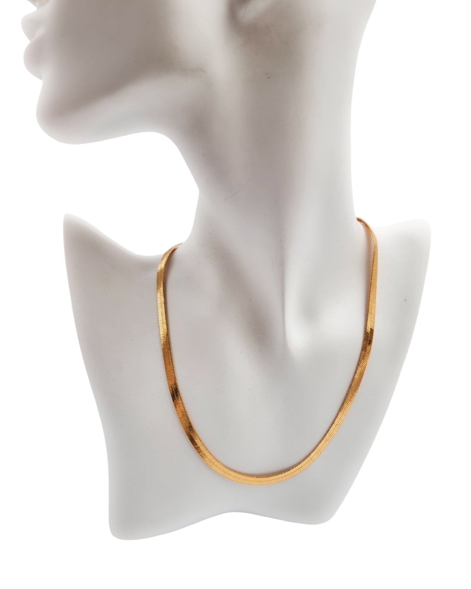 שרשרת נחש שטוחה וקצרה