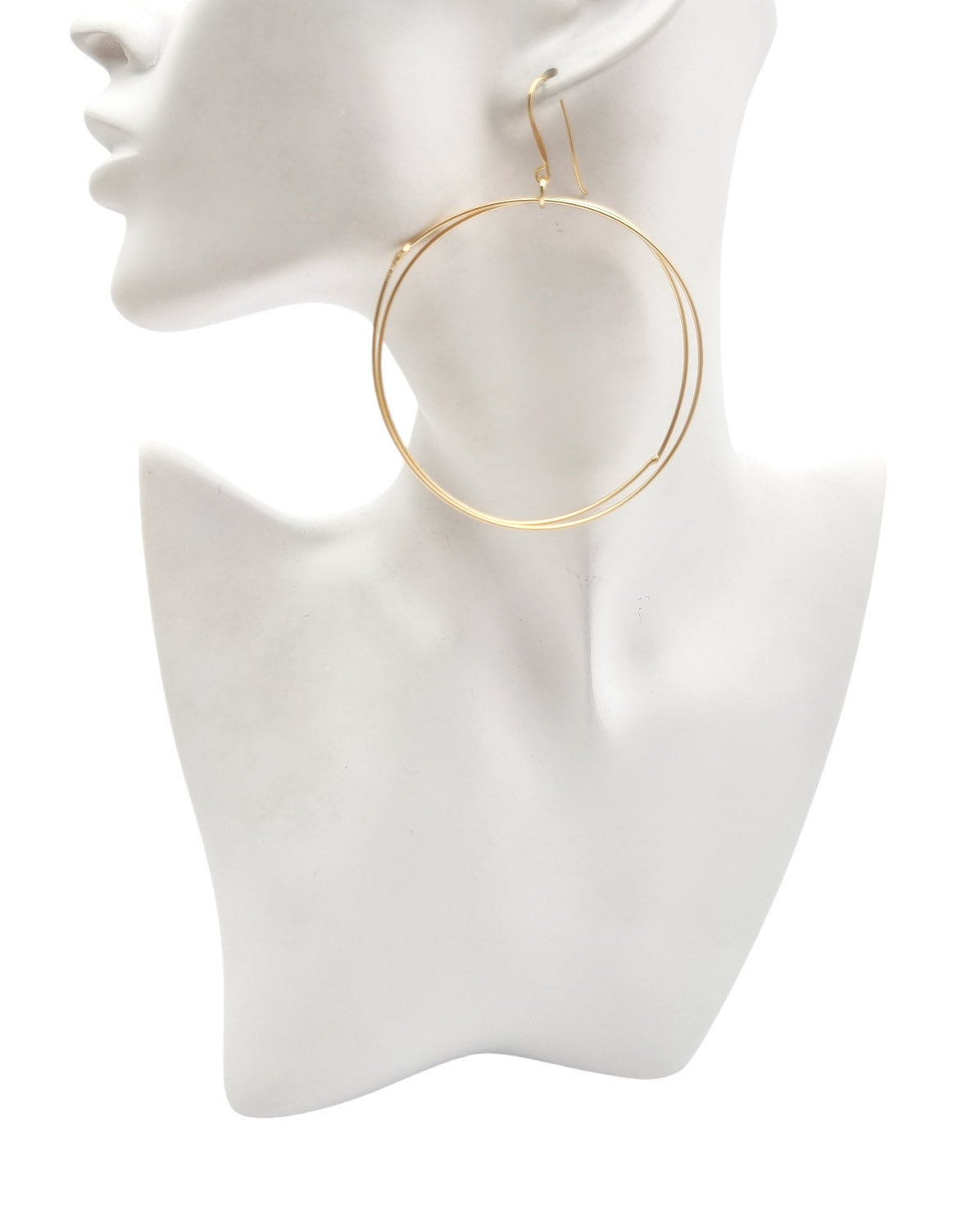 עגילי דאבל חישוק ענק