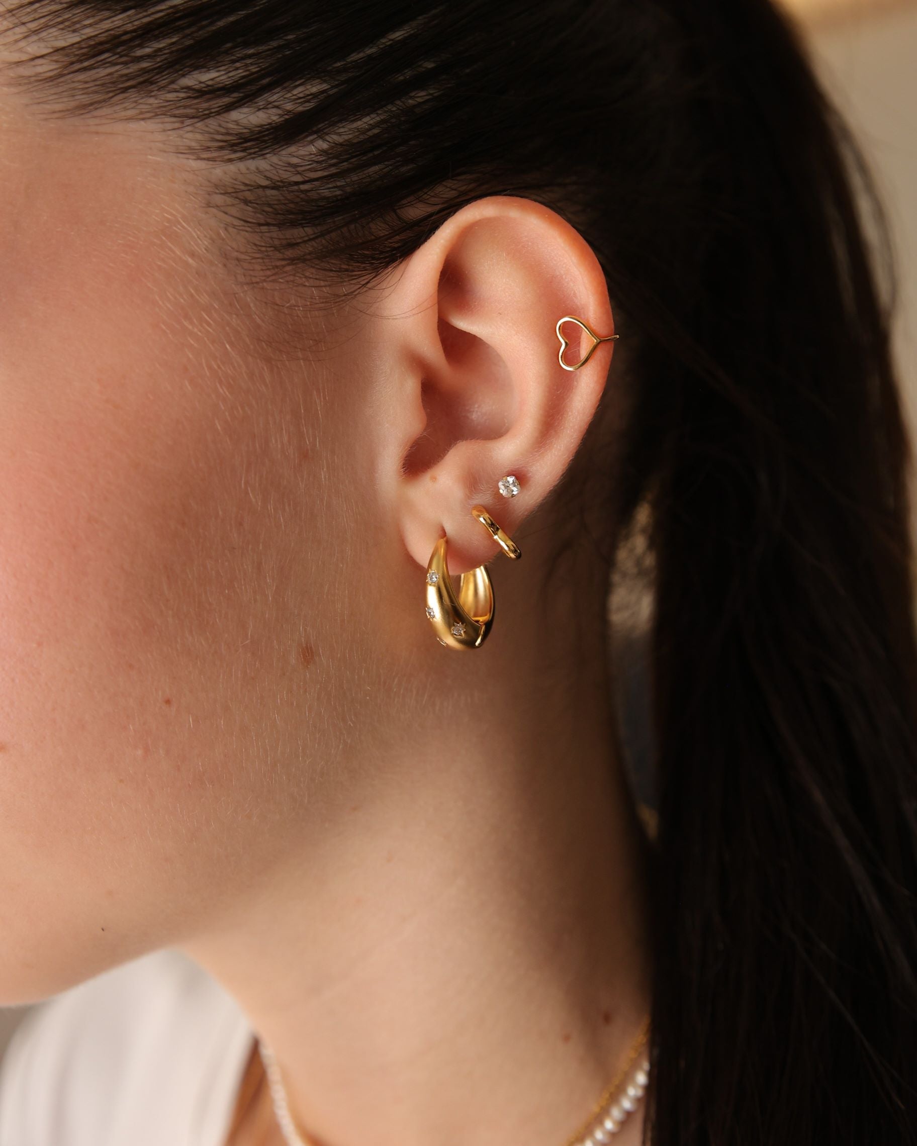 עגיל הליקס לב חלול