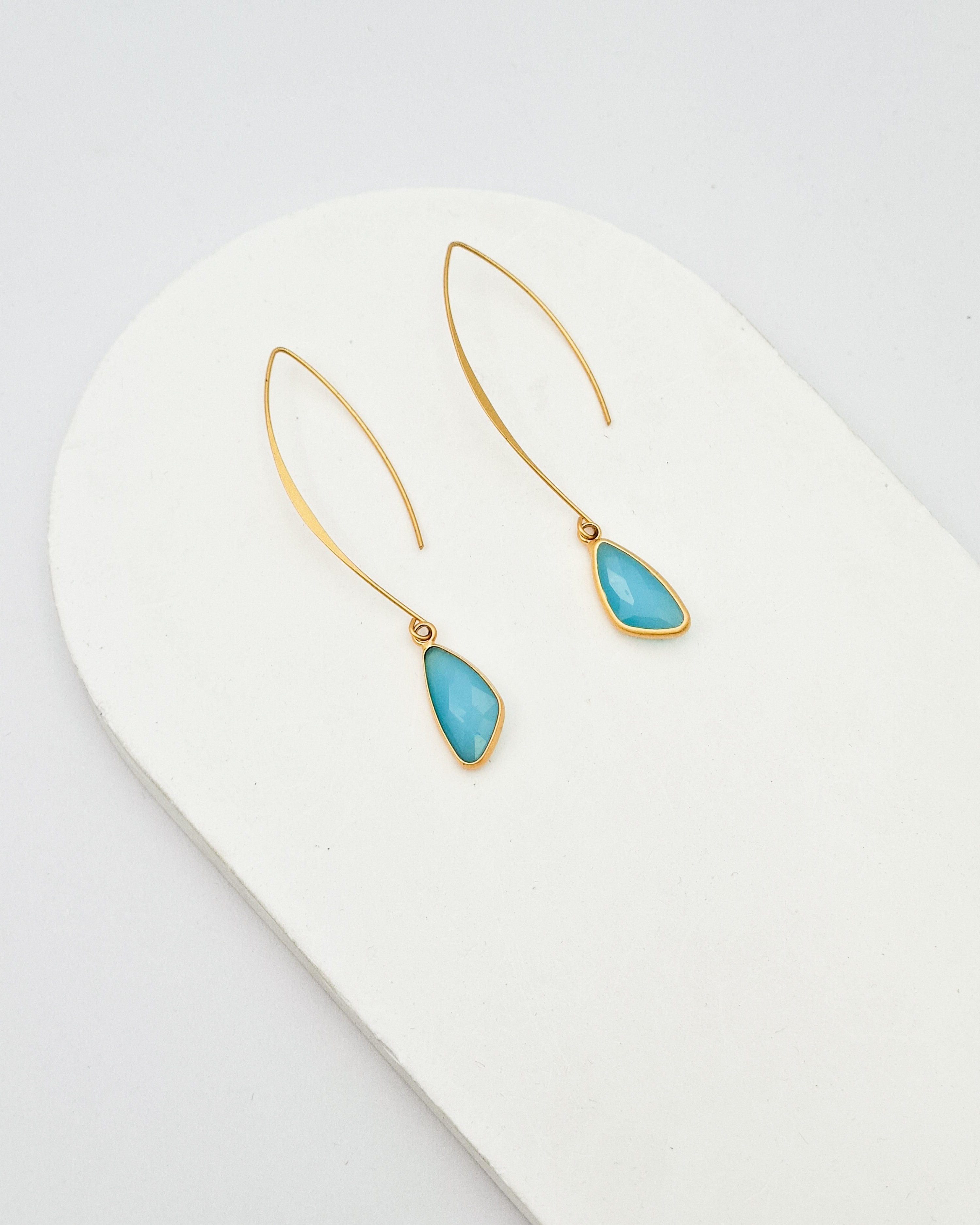 עגילי משולש בלו