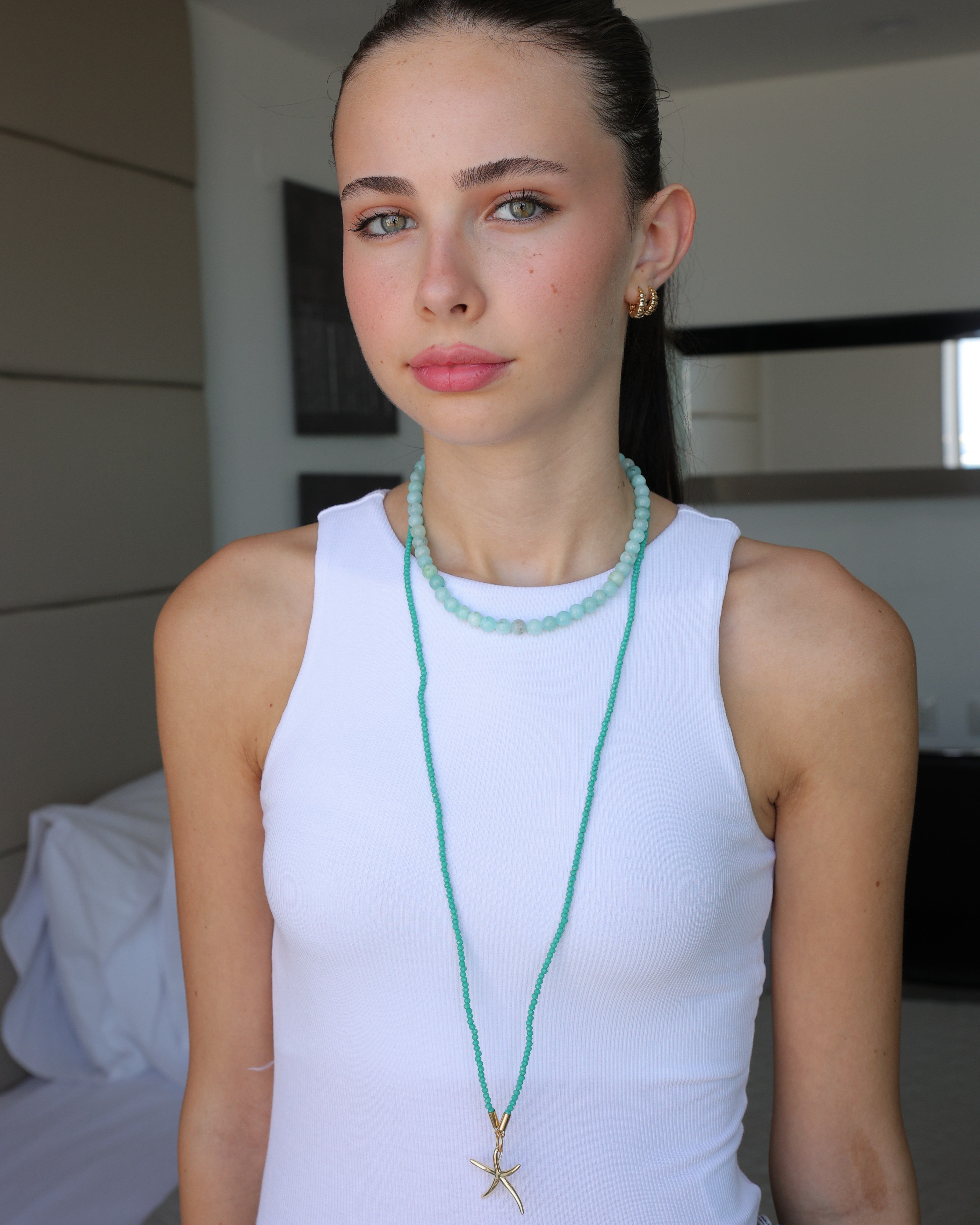 שרשרת קריסטלים ארוכה סטארפיש