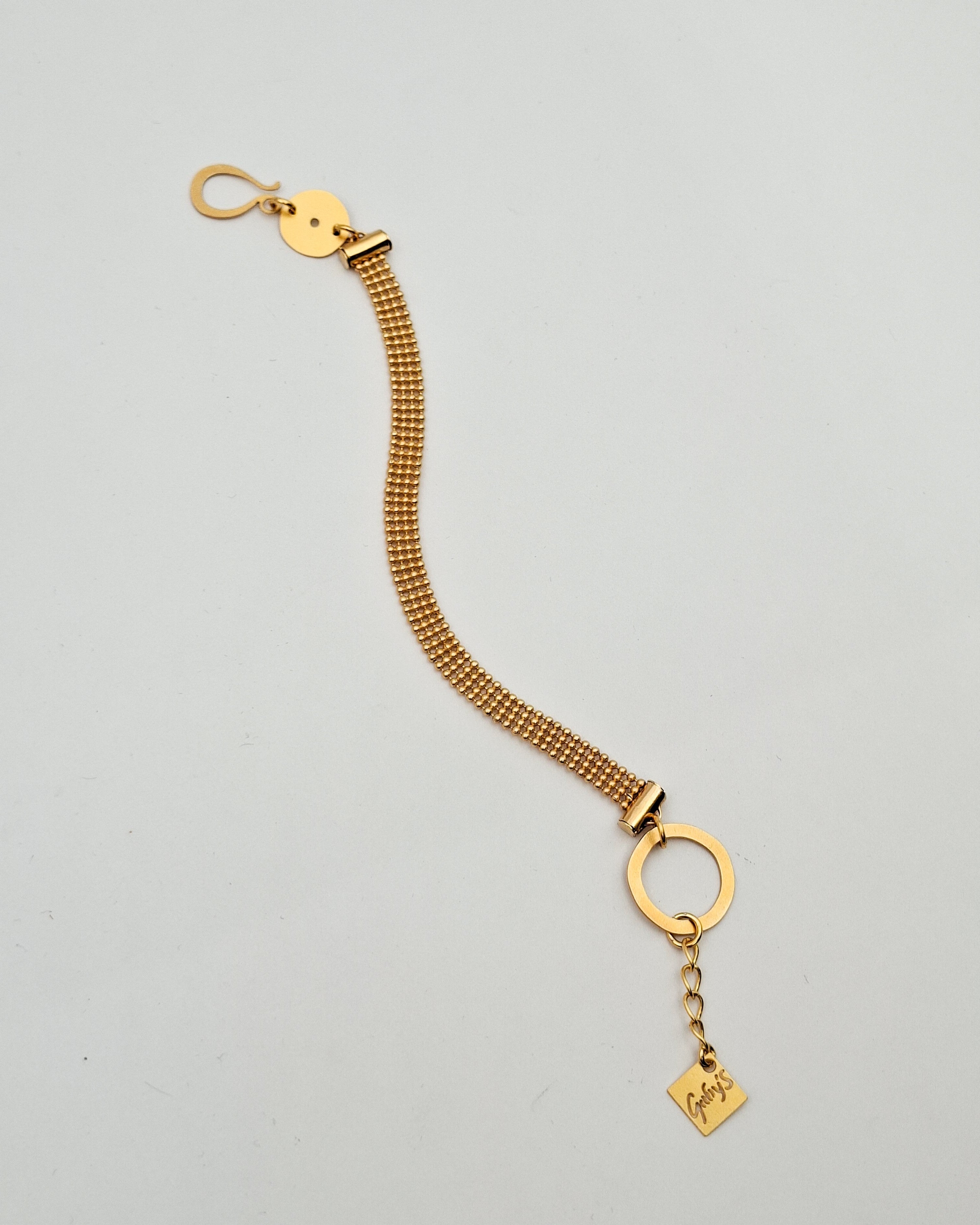 צמיד מוב 4 שורות מוזהב