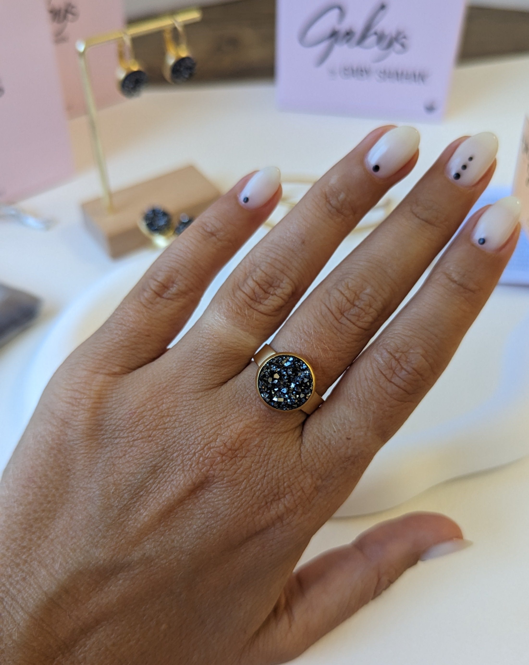 טבעת  סינגל דראזי מנצנץ