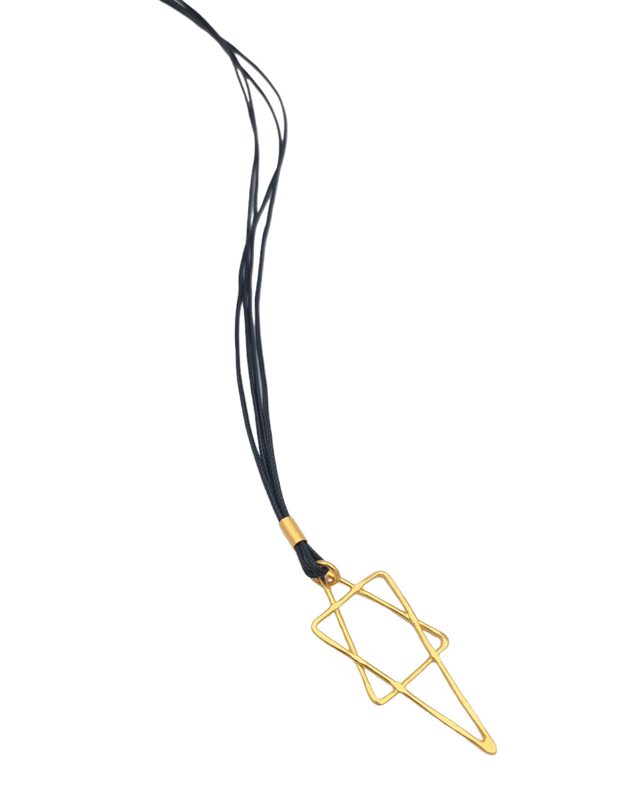 שרשרת מגן דוד מוארך עבודת יד כותנה