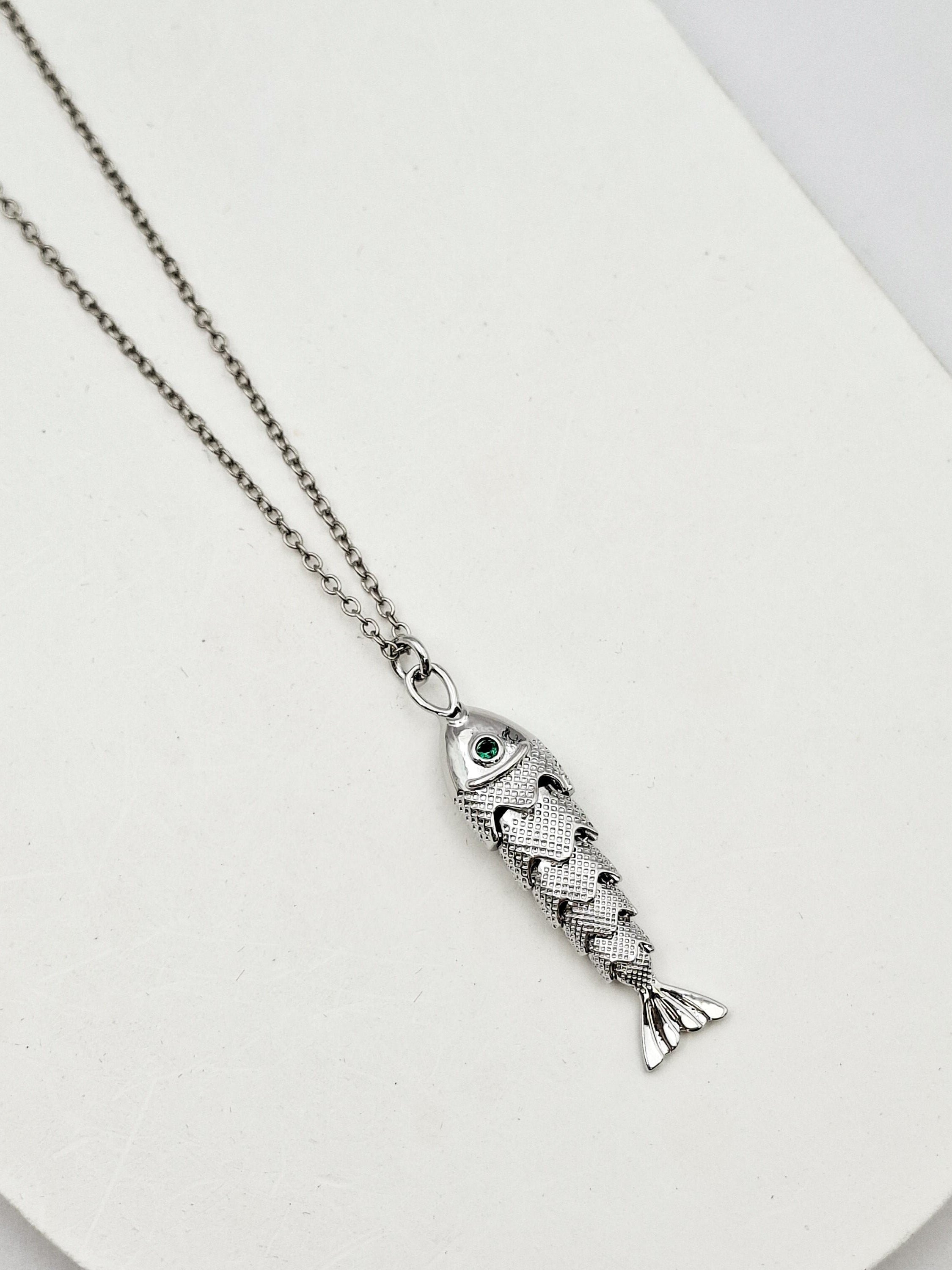 שרשרת דג כסוף