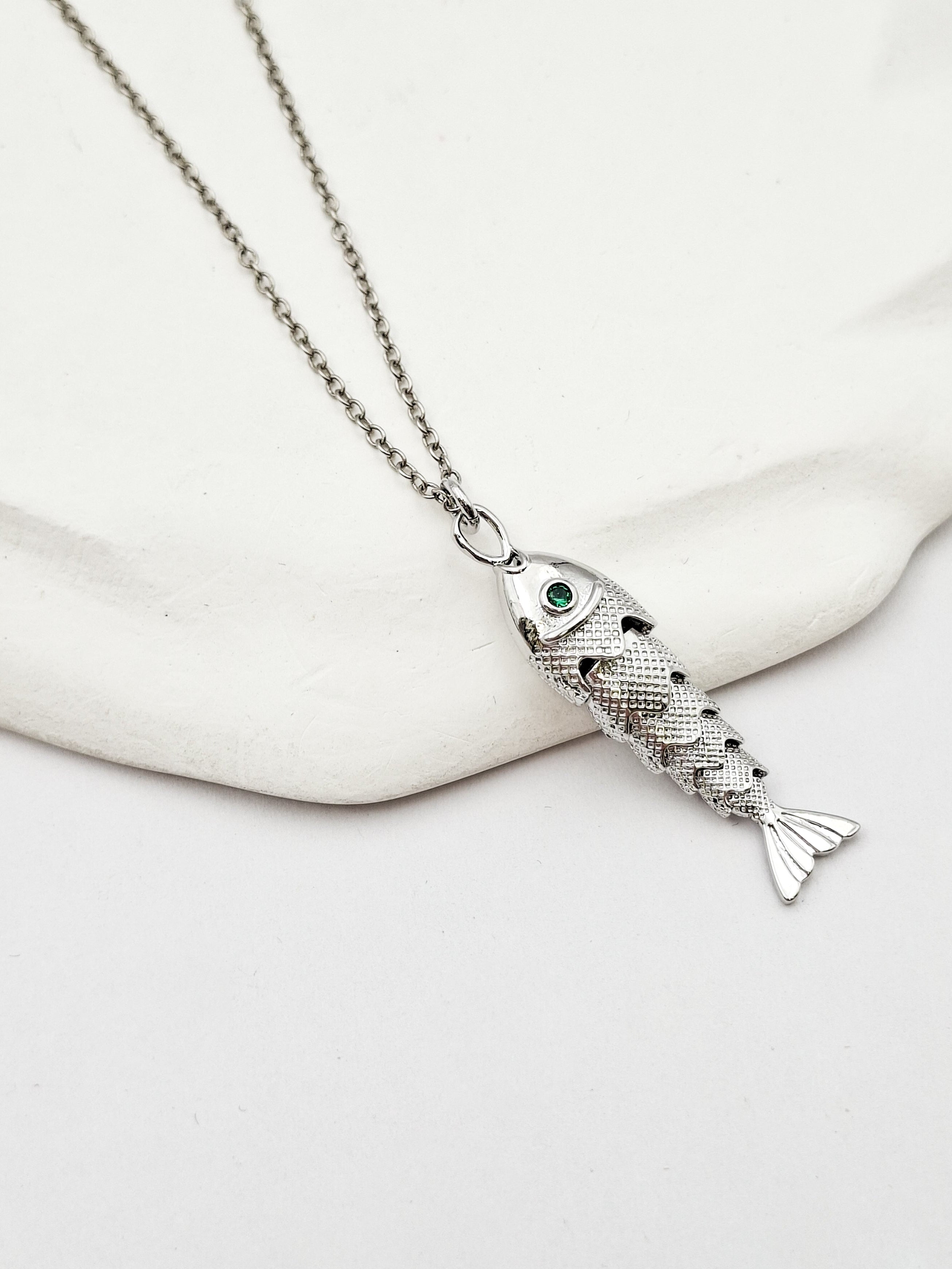 שרשרת דג כסוף