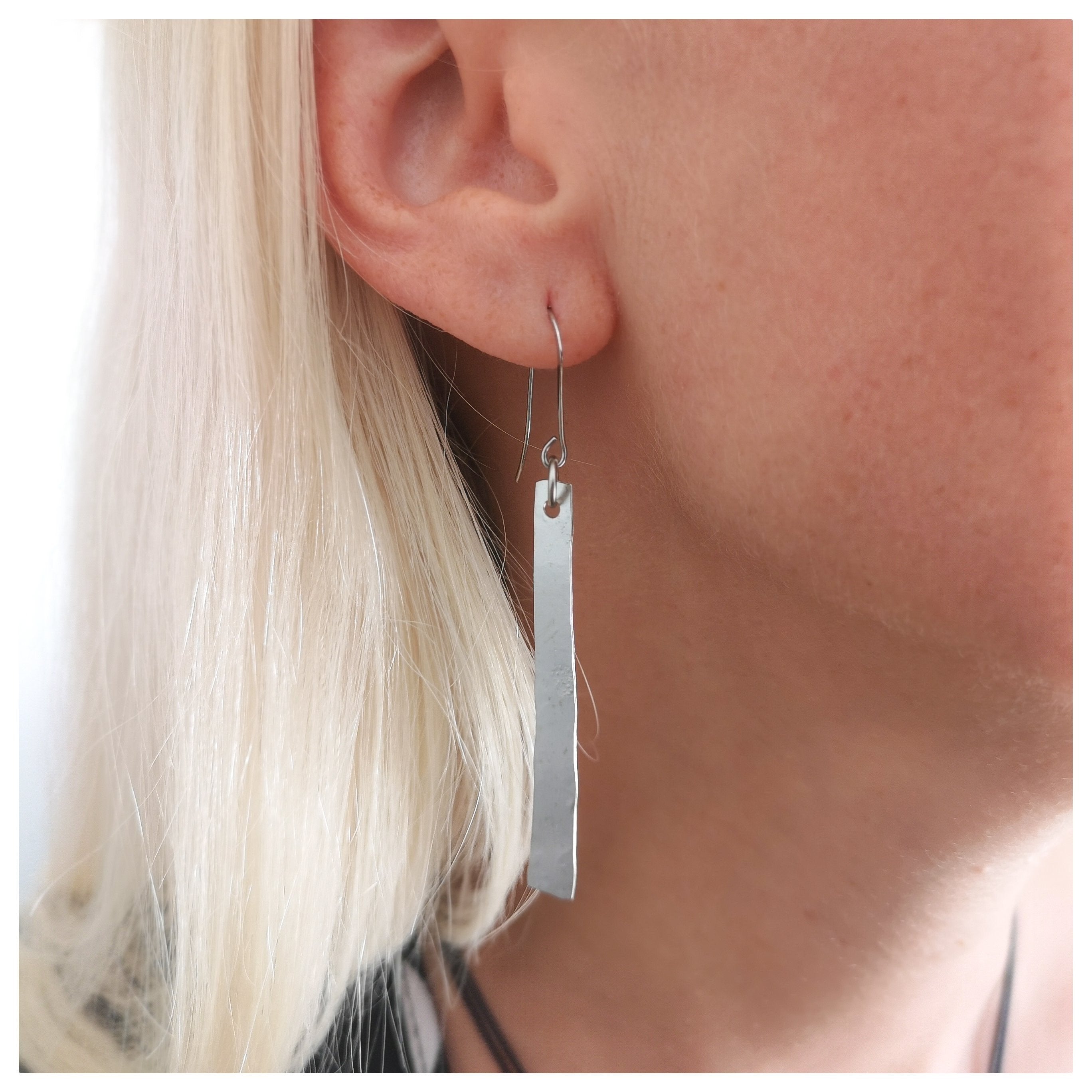 עגילי מקטע עבודת יד