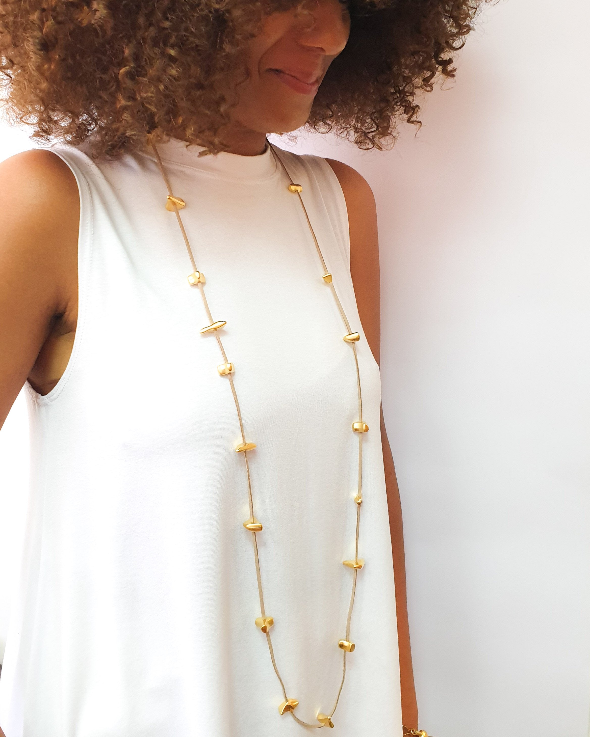 שרשרת פראי מרווח מתלפף כסף