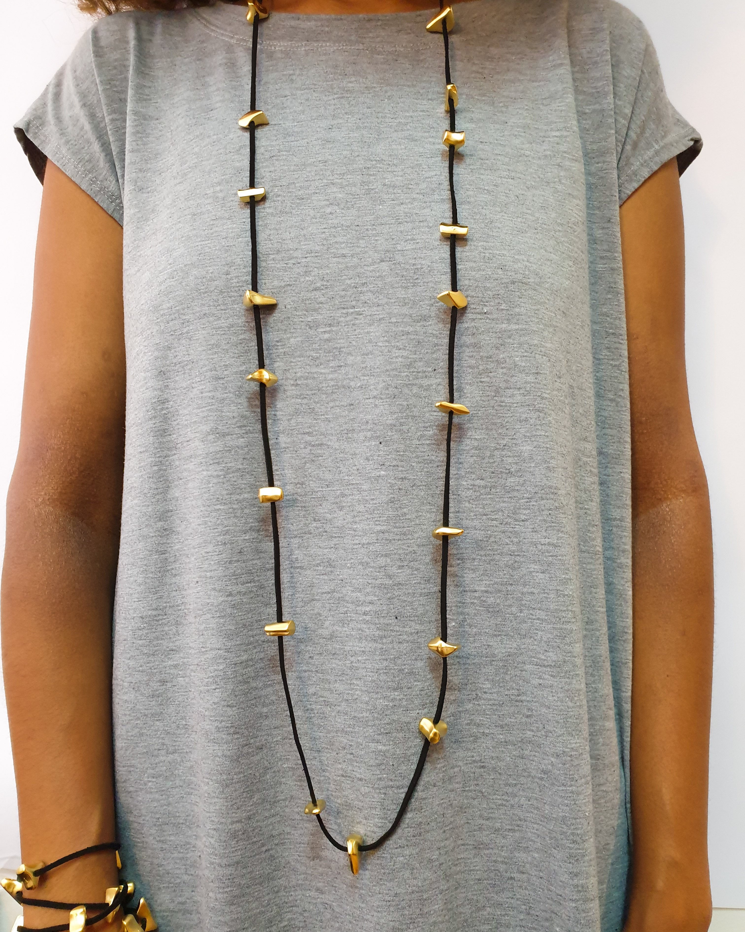 שרשרת פראי מרווח מתלפף כסף