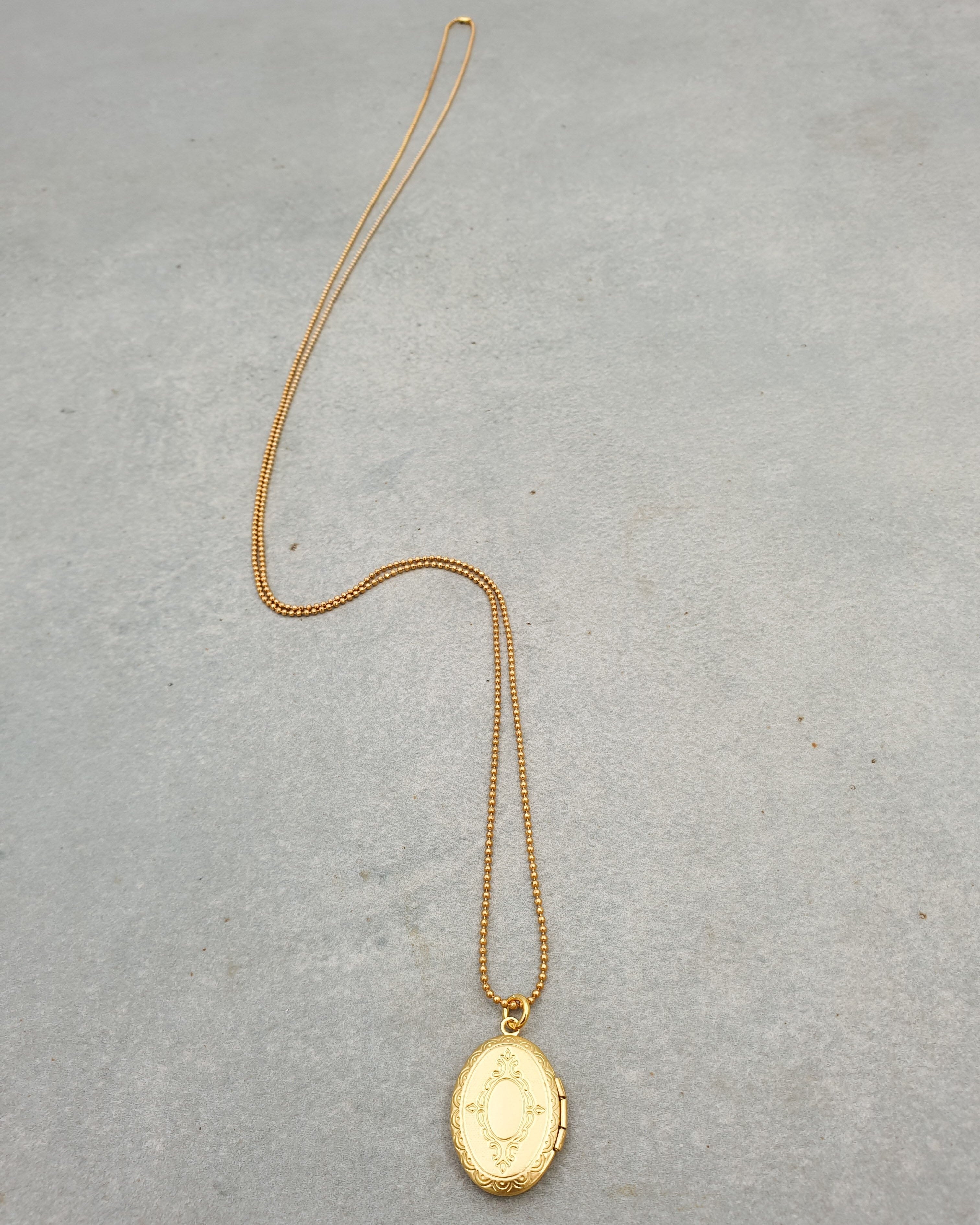 שרשרת אובל נפתח ארוכה כסף