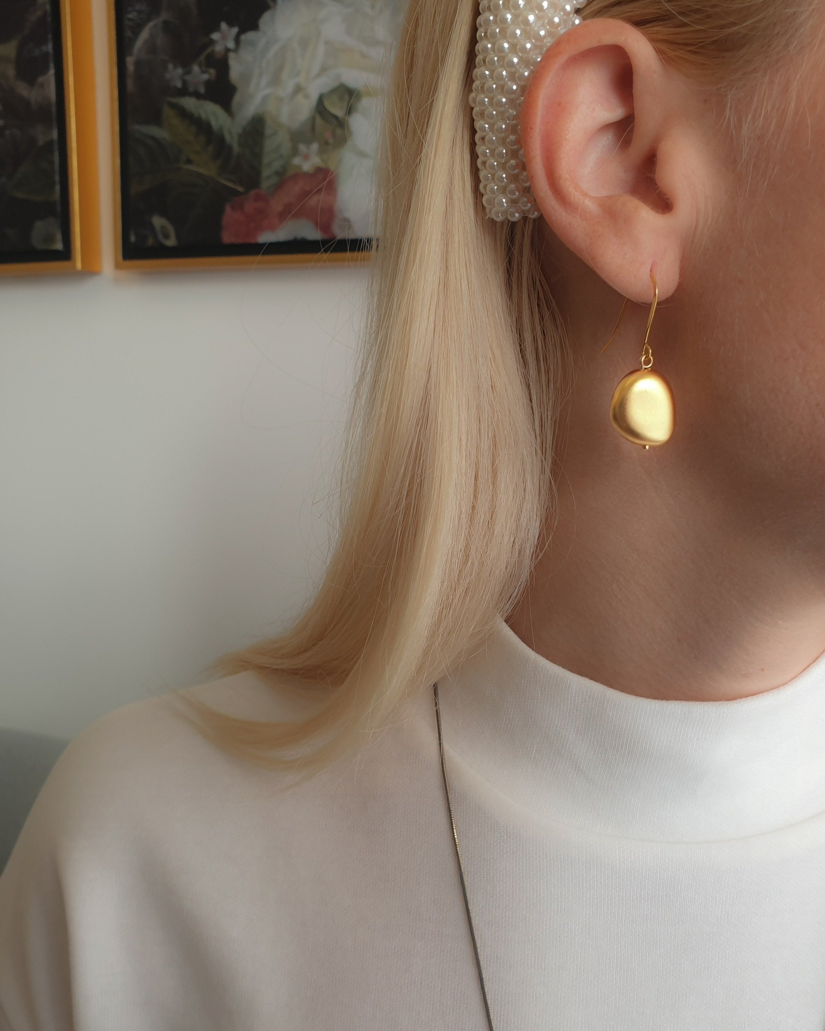 עגילי פירמיד תלויים