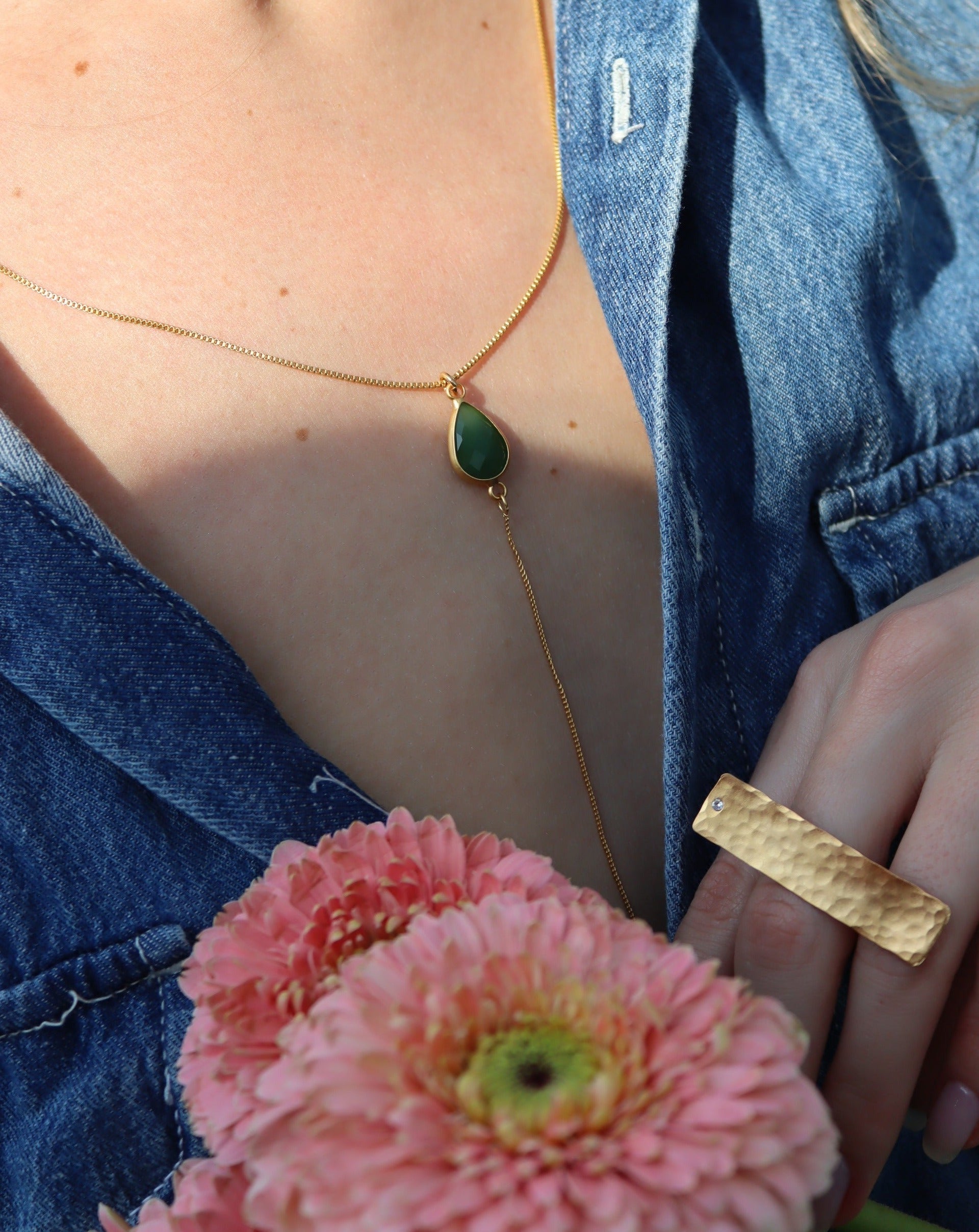 שרשרת טיפת קריסטל שוונץ