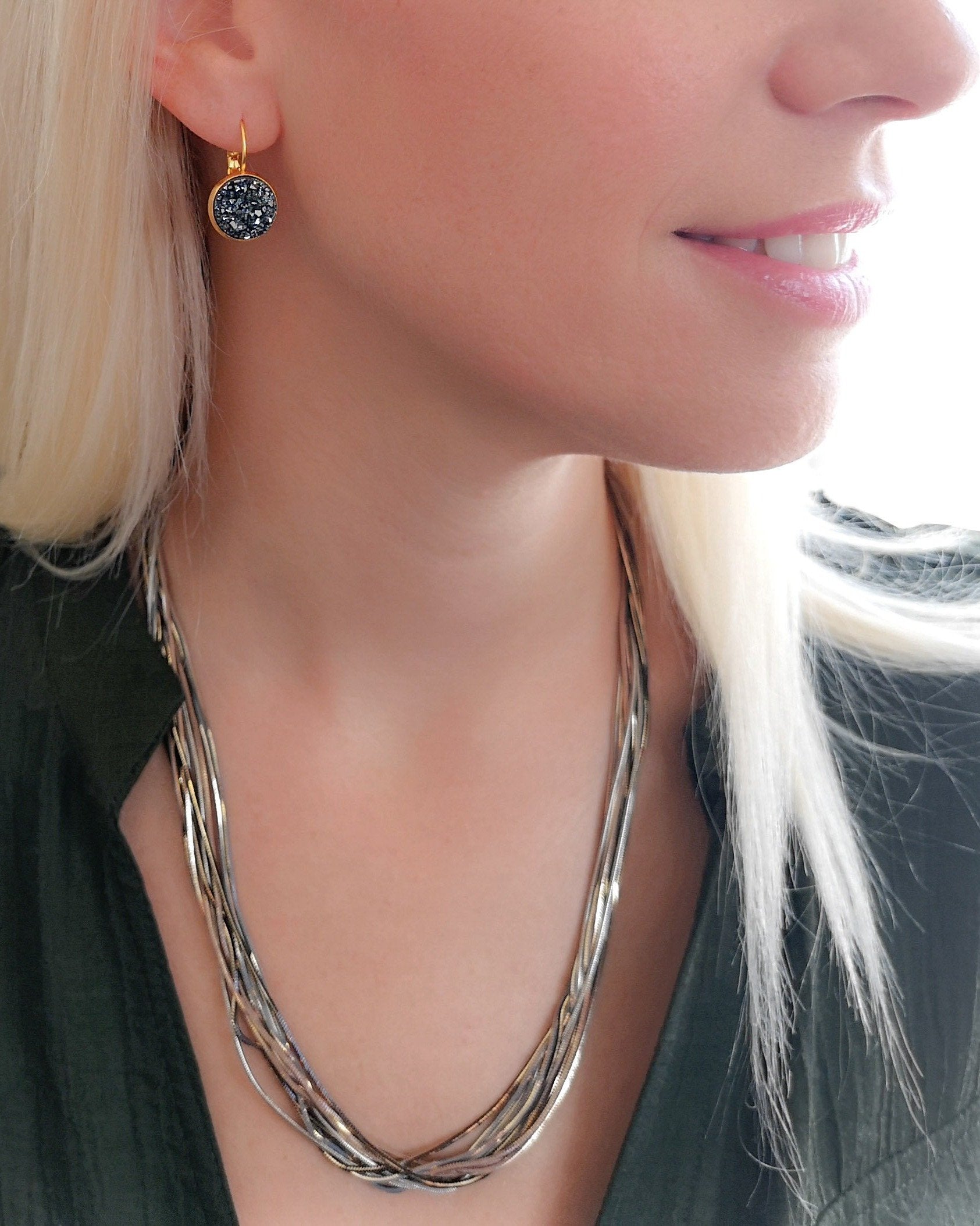 עגילי דראזי הוק מנצנץ