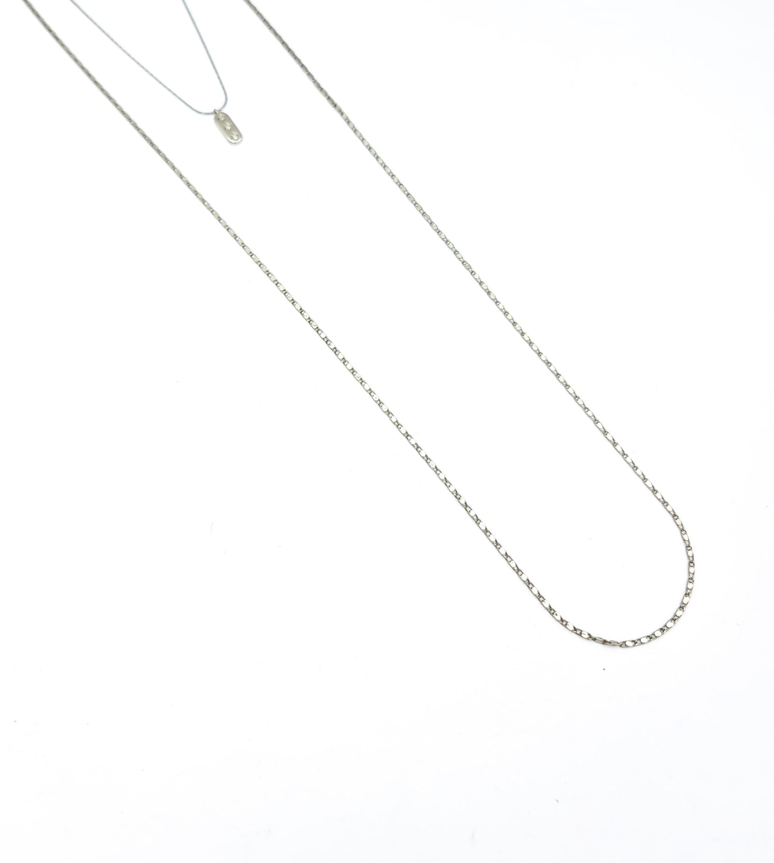 שרשרת כפולה תליון משובץ זירקונים