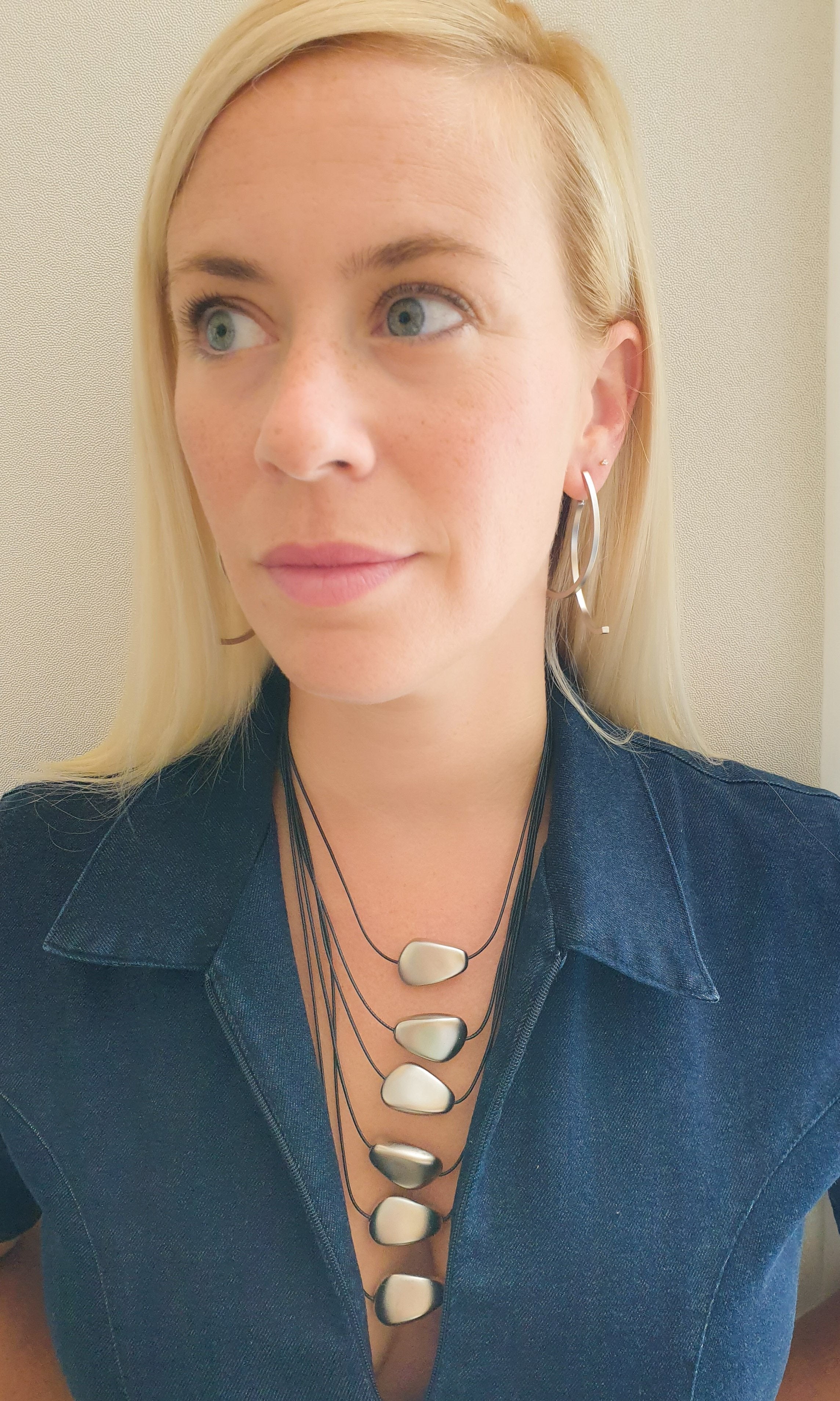 עגילים כפולים ציפור