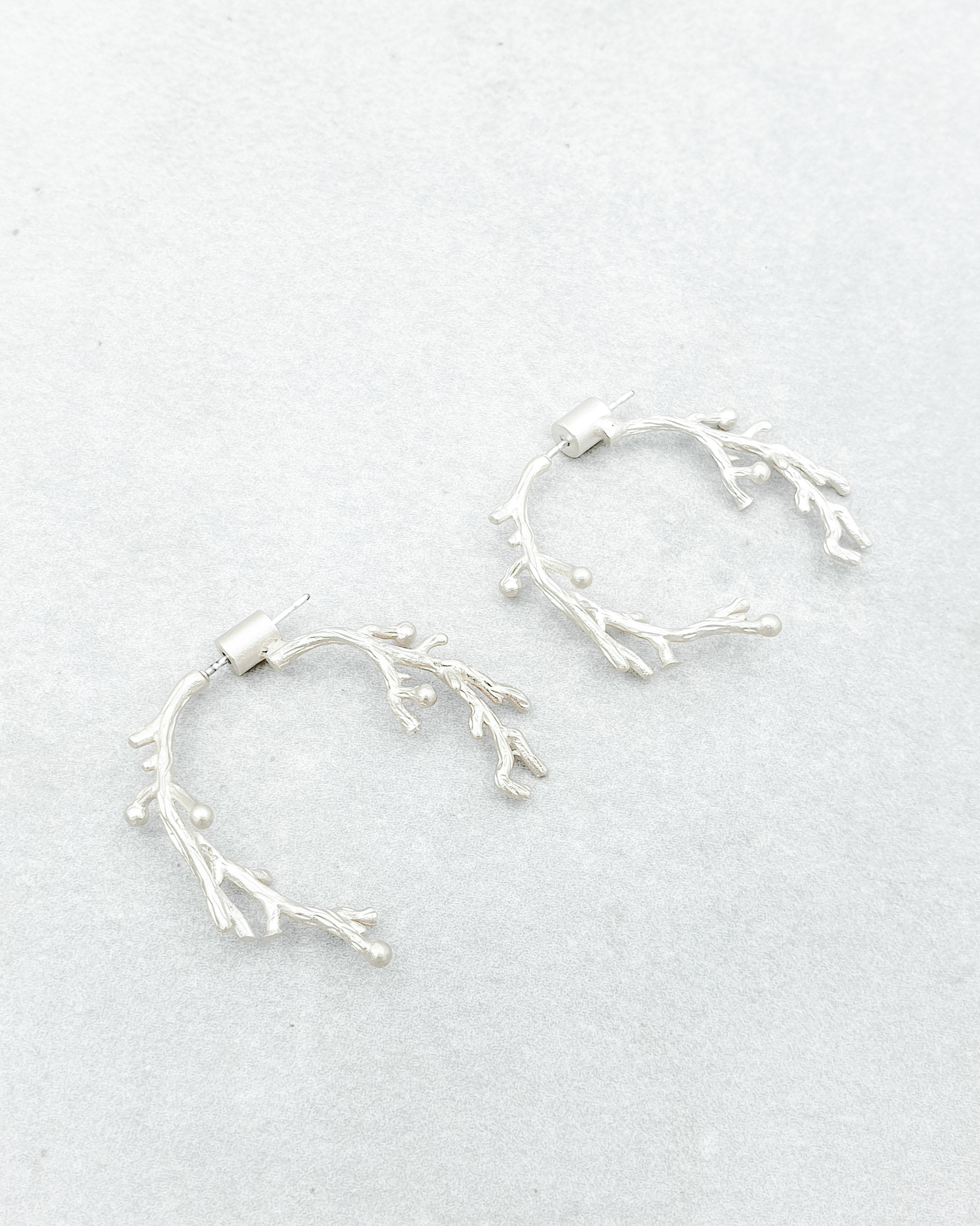 עגילי ענפים כפולים