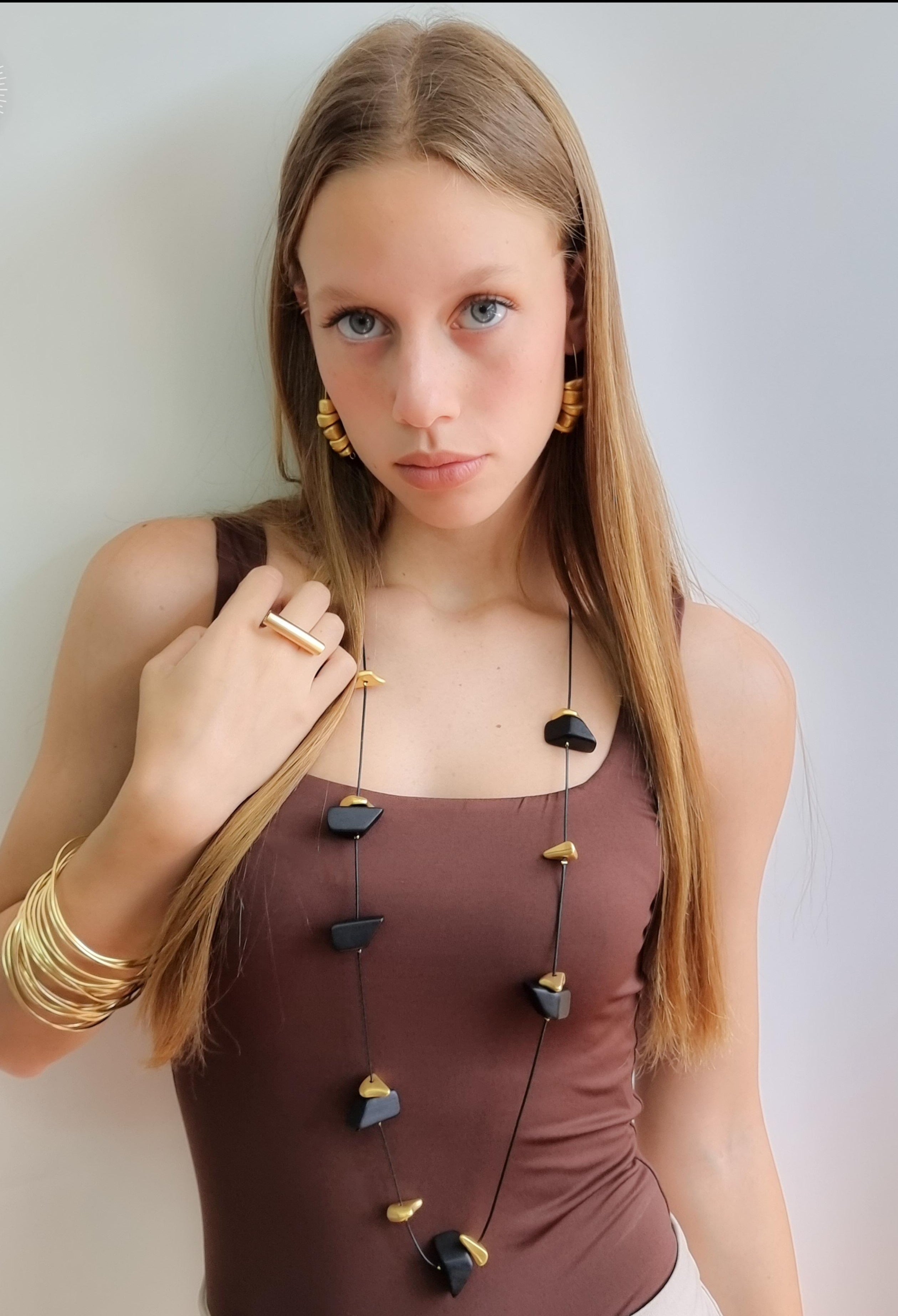 עגילי פלחים מאונך