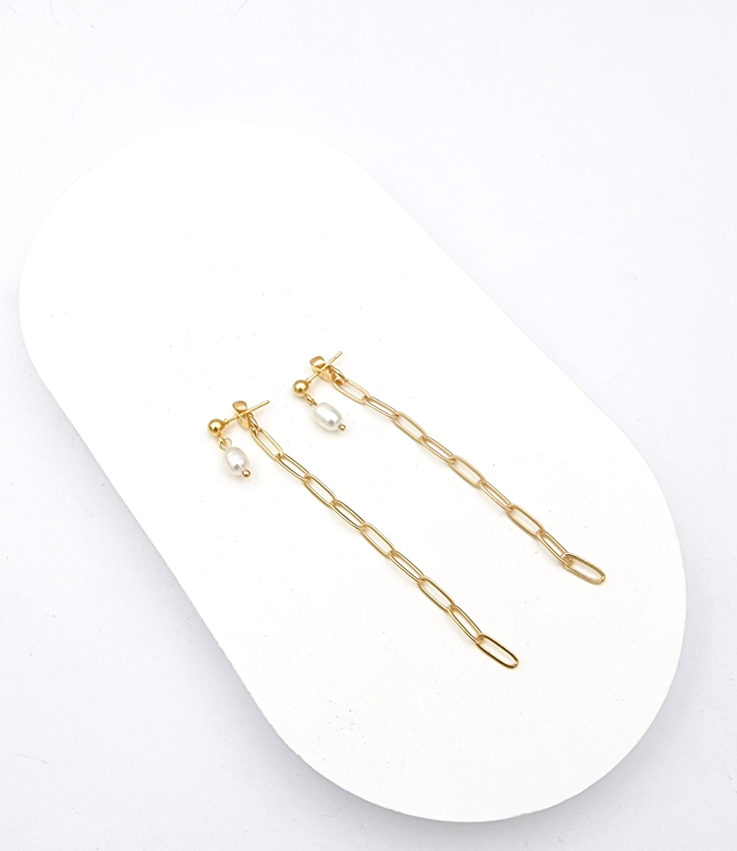 עגילי פנינים ליאה