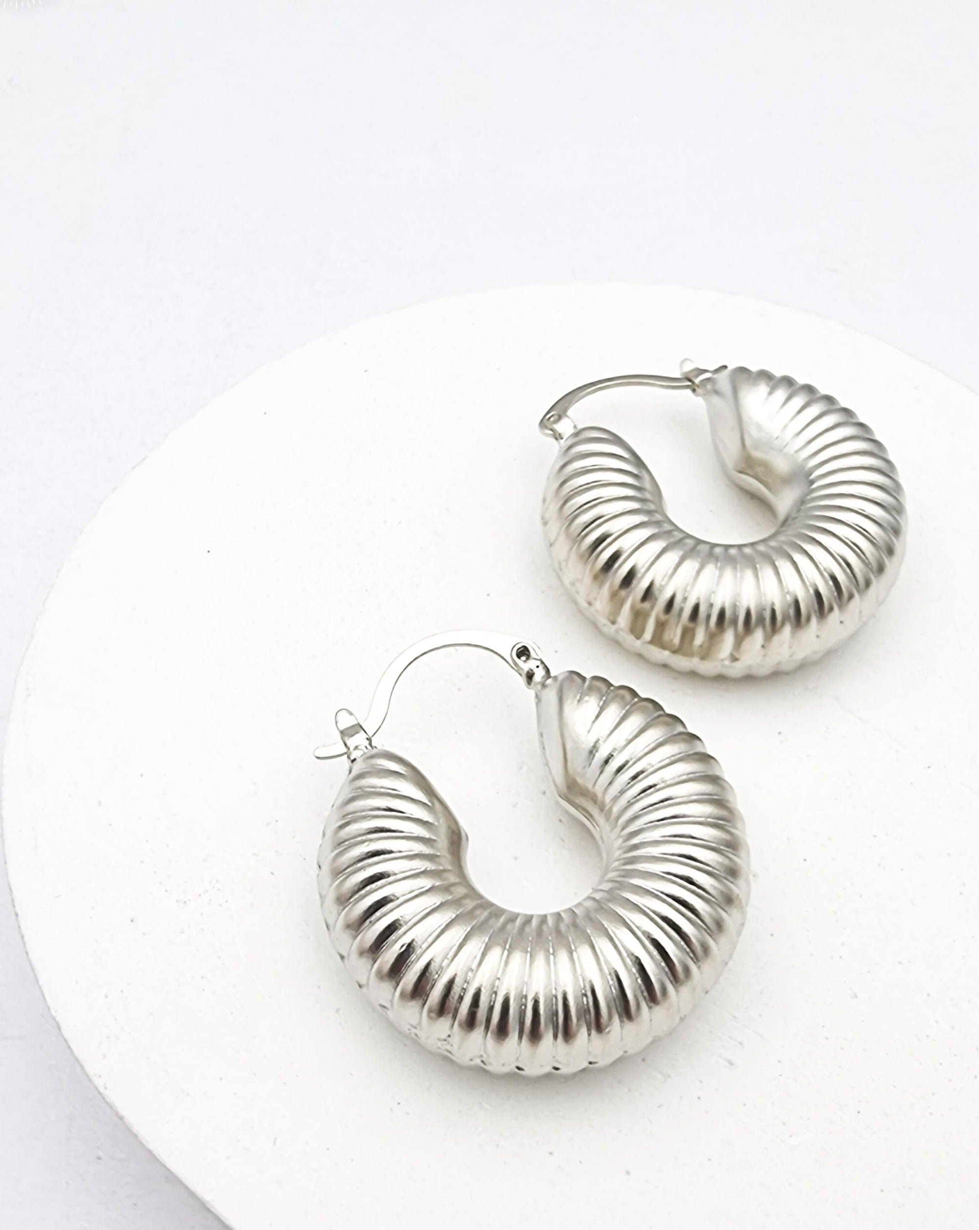 עגילי חישוק קונכיה